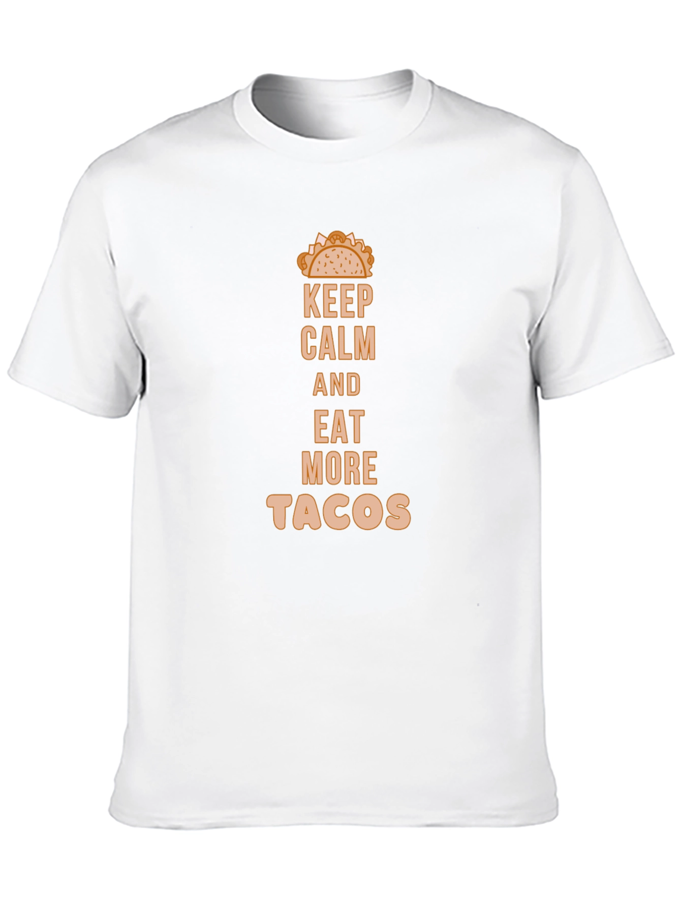 Keep Calm Eat Tacos Black Graphic Tee