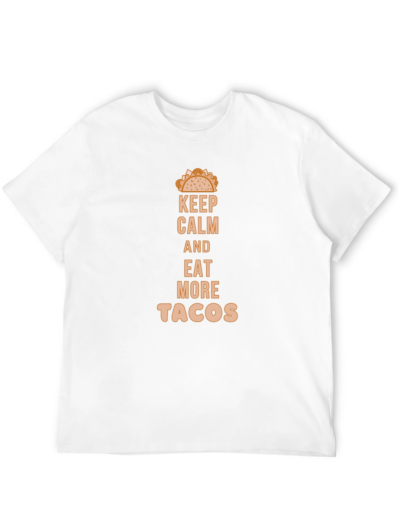 Keep Calm Eat Tacos Black Graphic Tee
