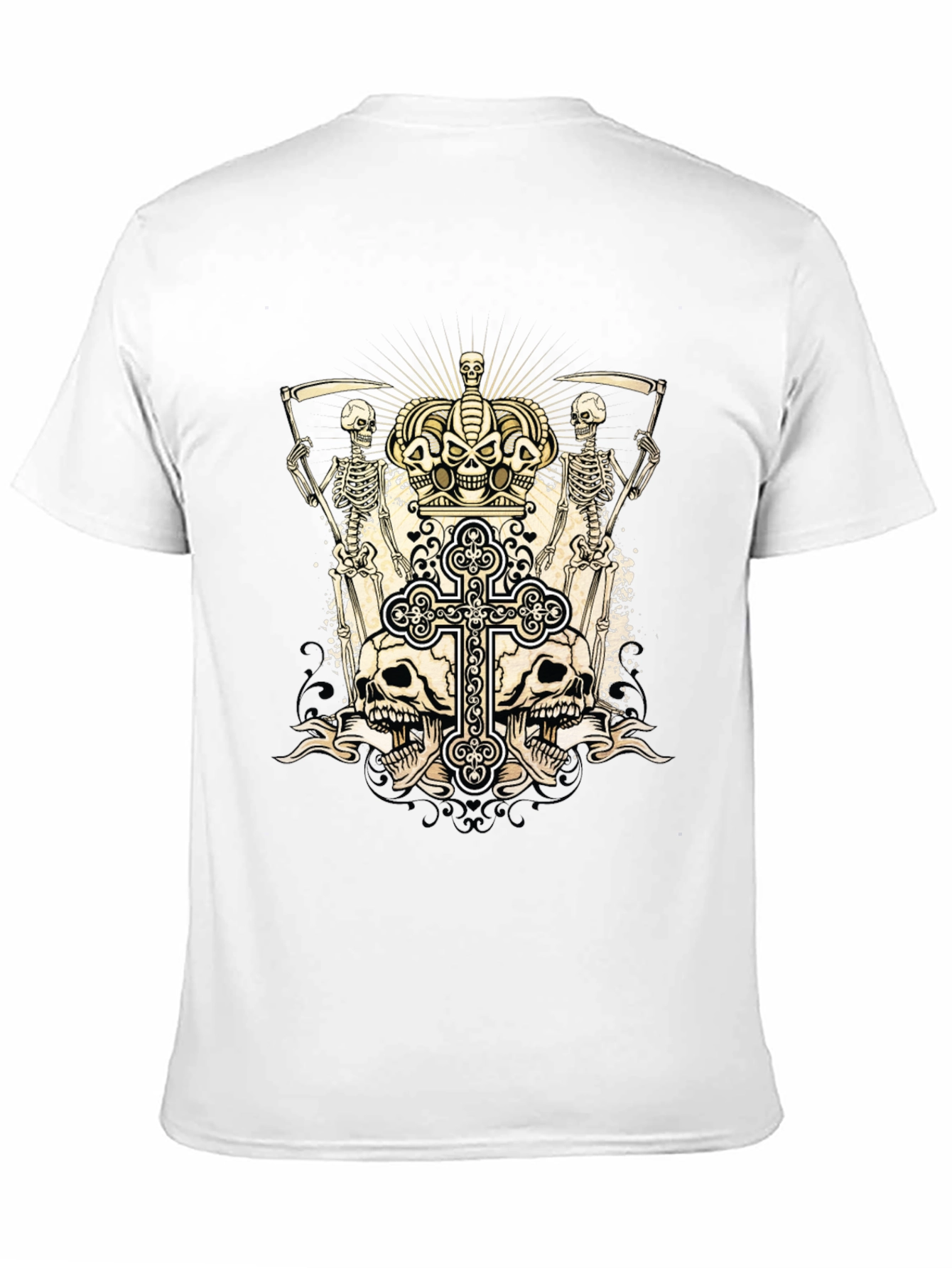 Skull & Reaper Graphic Tee - Black