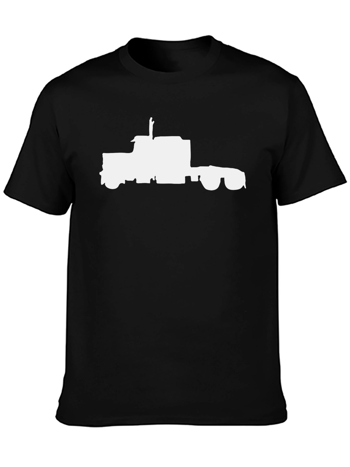 Truck Silhouette Tee - Classic Black Trucker Shirt