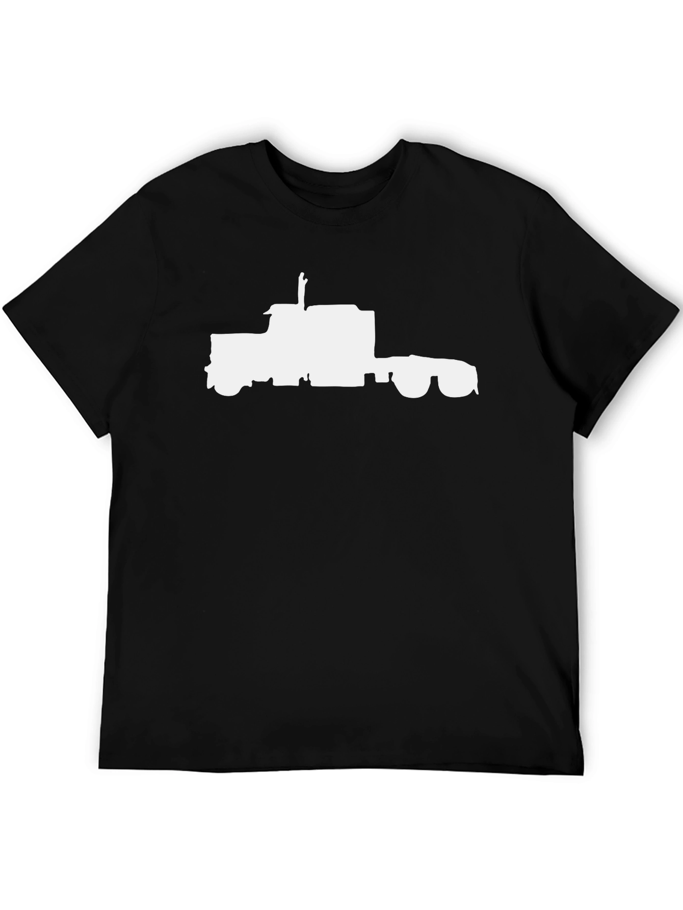 Truck Silhouette Tee - Classic Black Trucker Shirt