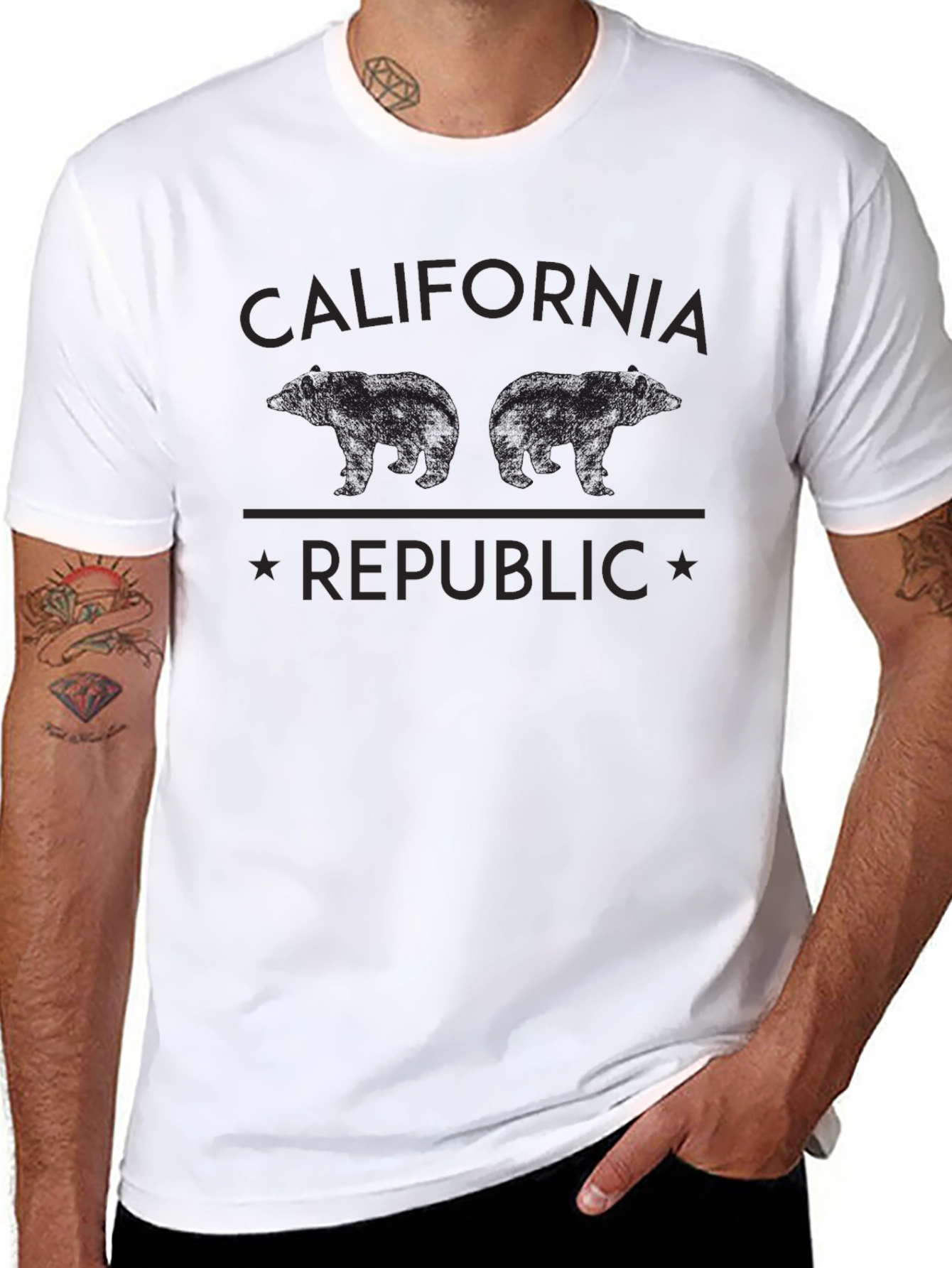 California Republic Graphic Print T-Shirt