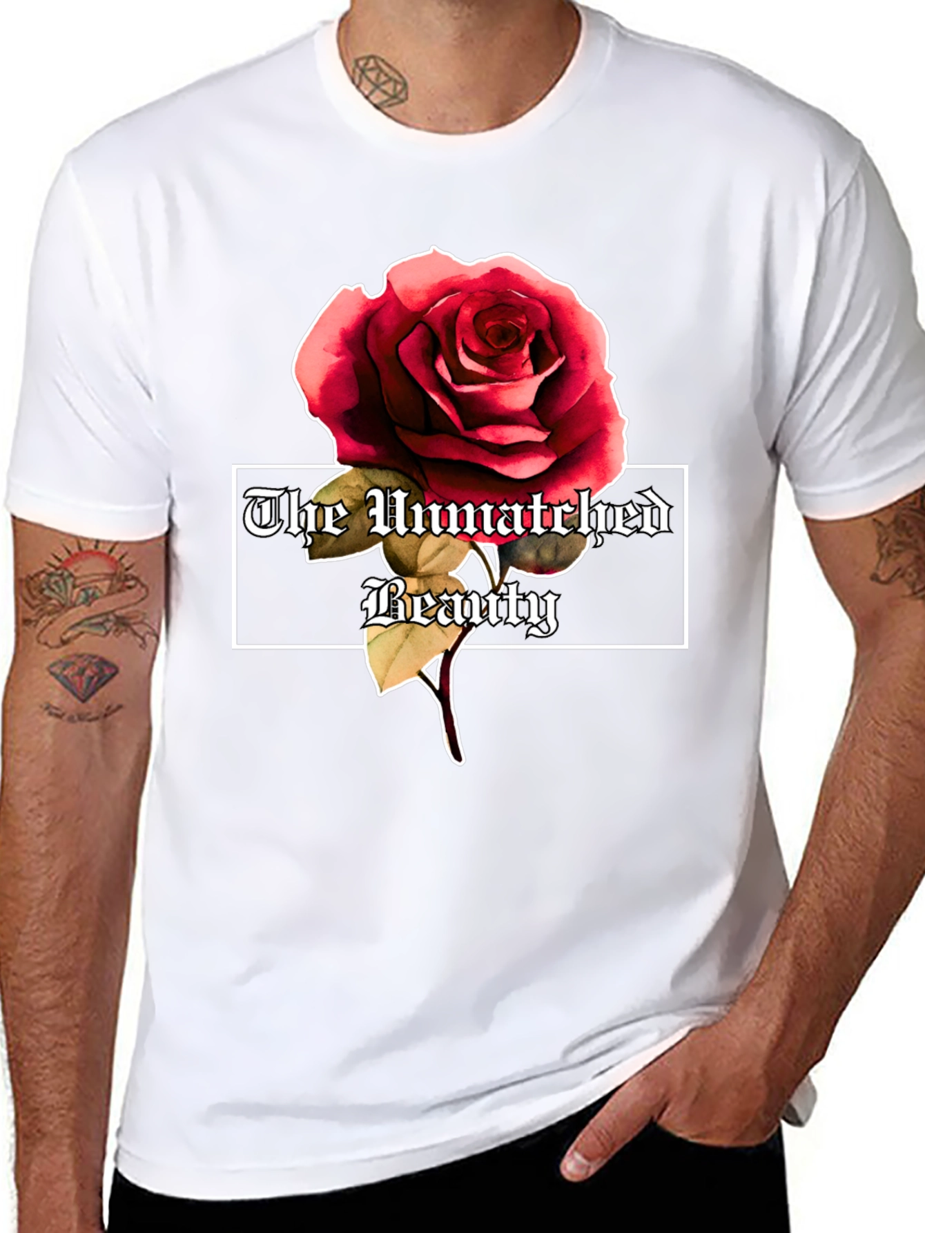 The Unmatched Beauty Rose Graphic Tee