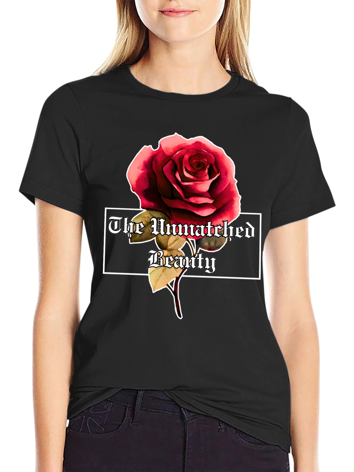 The Unmatched Beauty Rose Graphic Tee