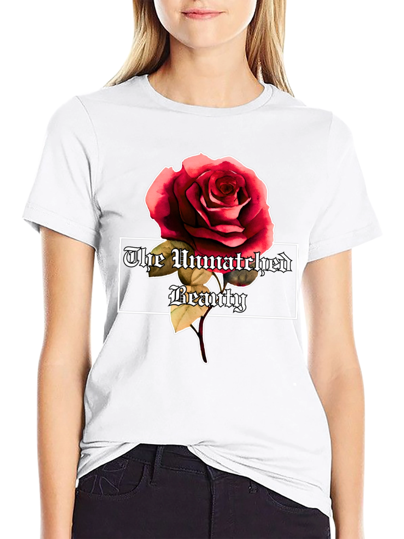 The Unmatched Beauty Rose Graphic Tee