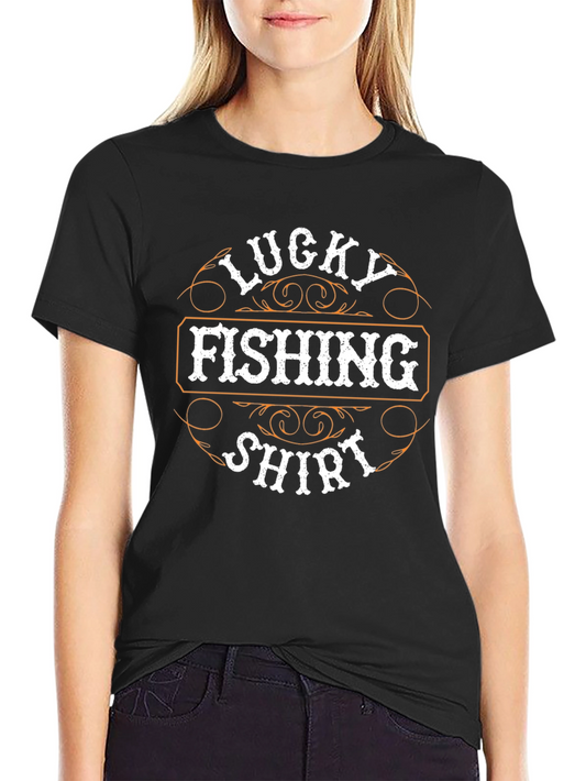 Lucky Fishing Shirt - Graphic Tee for Anglers