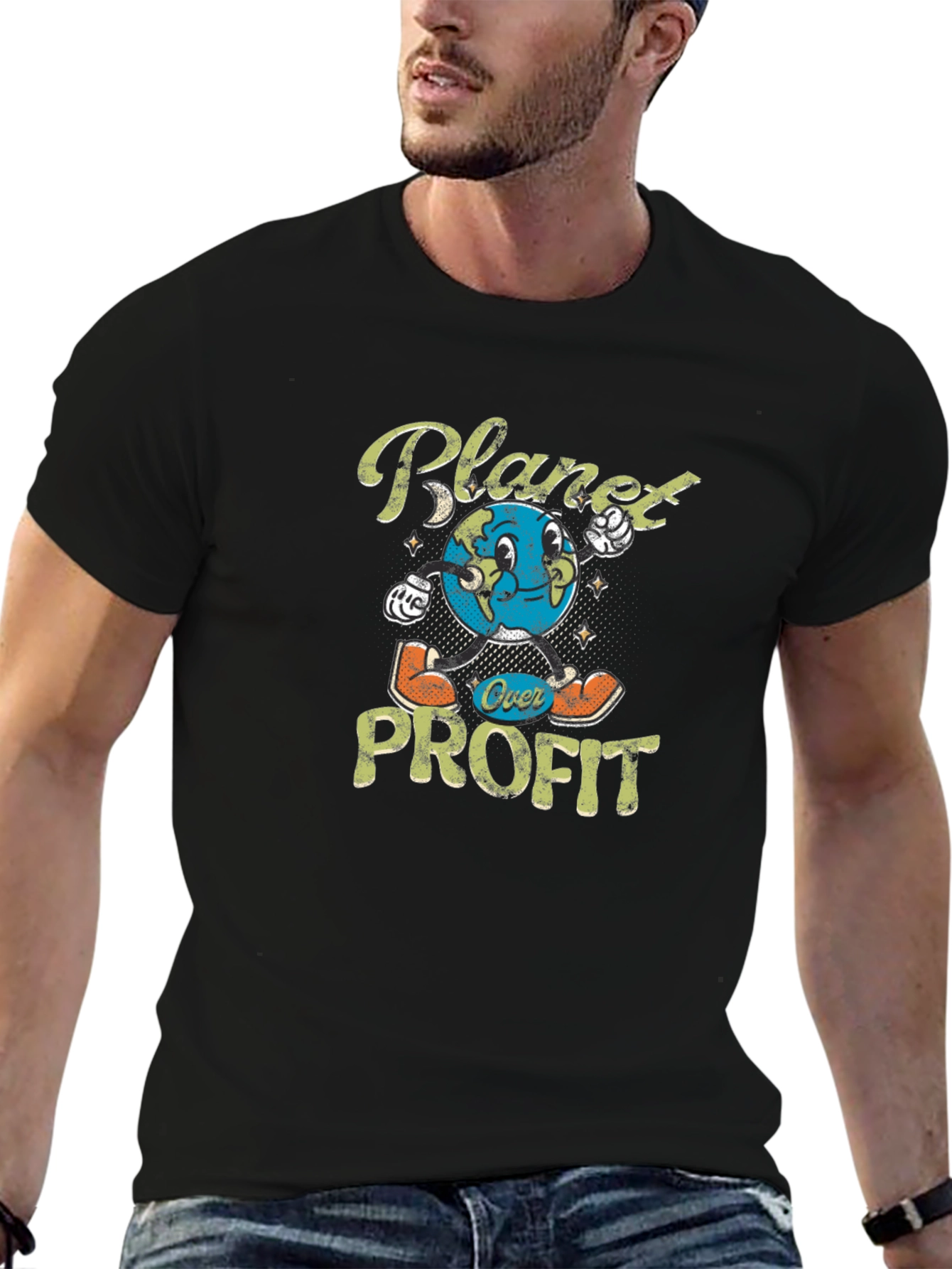 Planet Over Profit Graphic T-Shirt