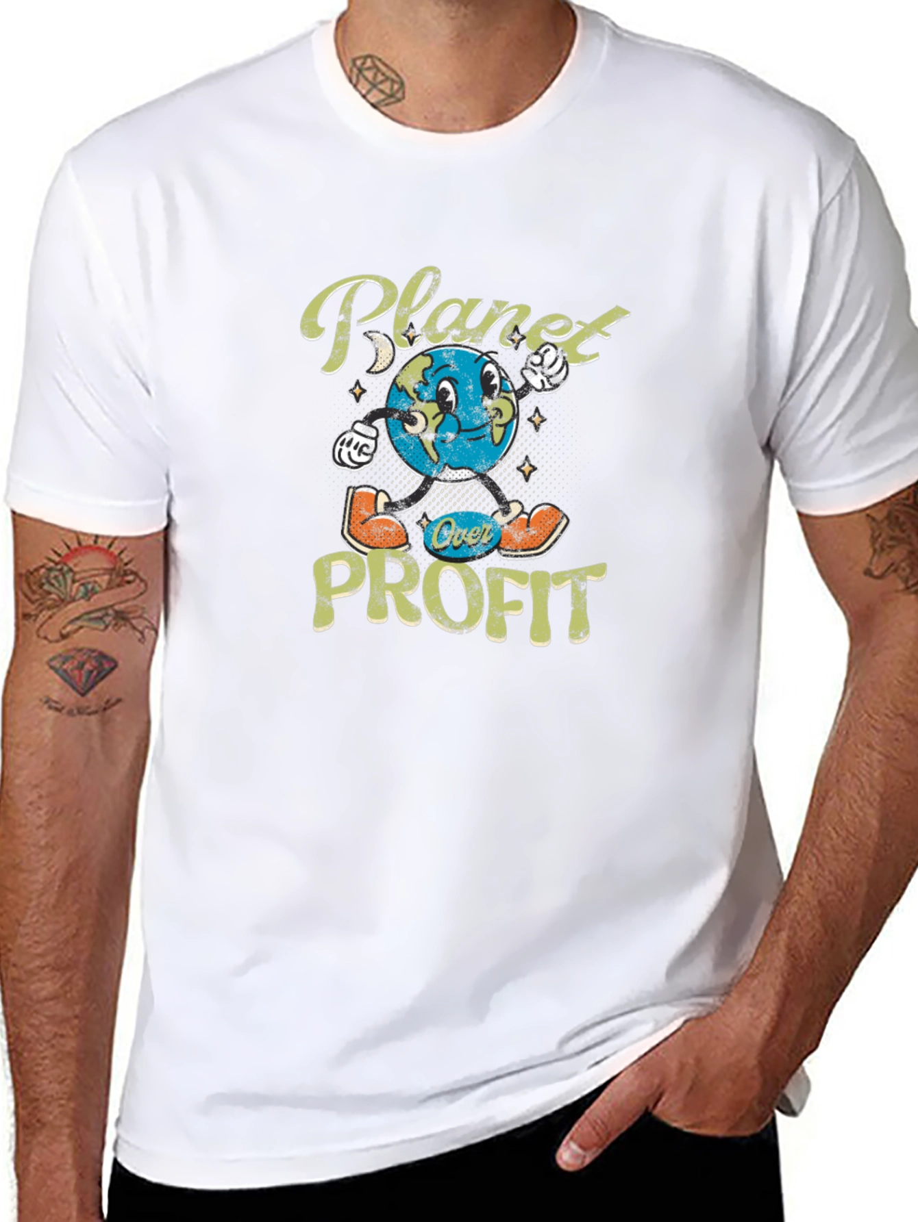 Planet Over Profit Graphic T-Shirt