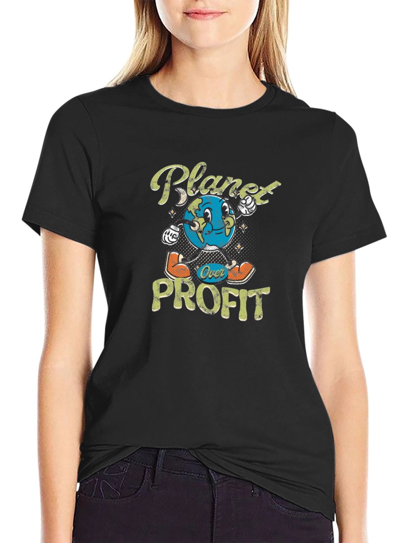 Planet Over Profit Graphic T-Shirt
