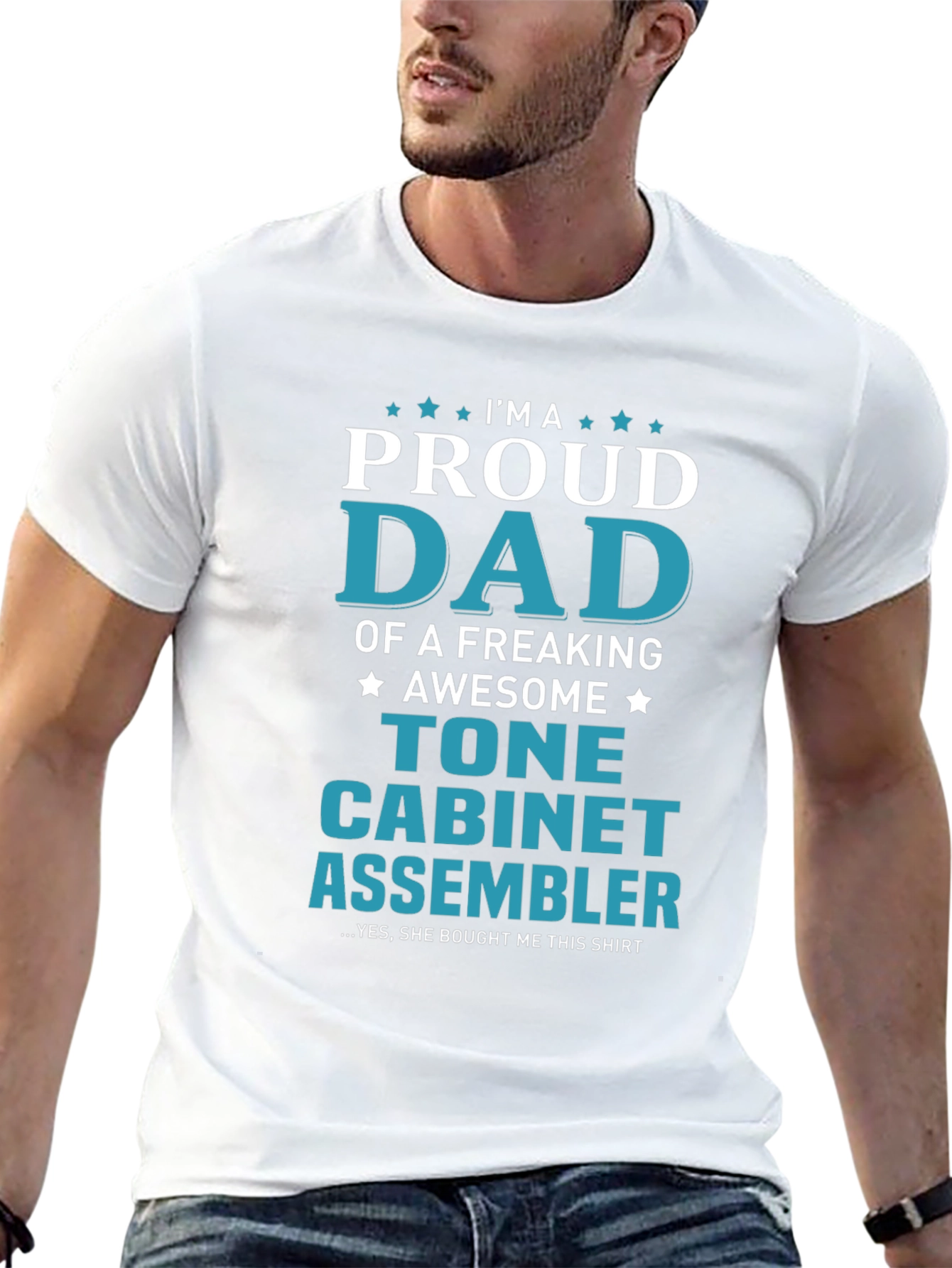 Proud Dad Tone Cabinet Assembler Graphic T-Shirt