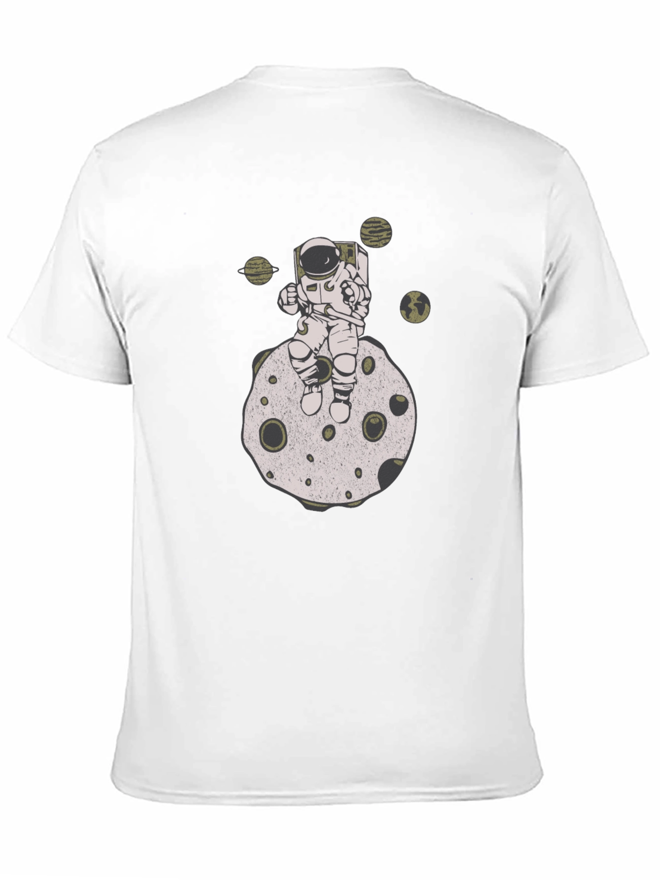 Astronaut on Moon Graphic T-Shirt - Relaxed Fit