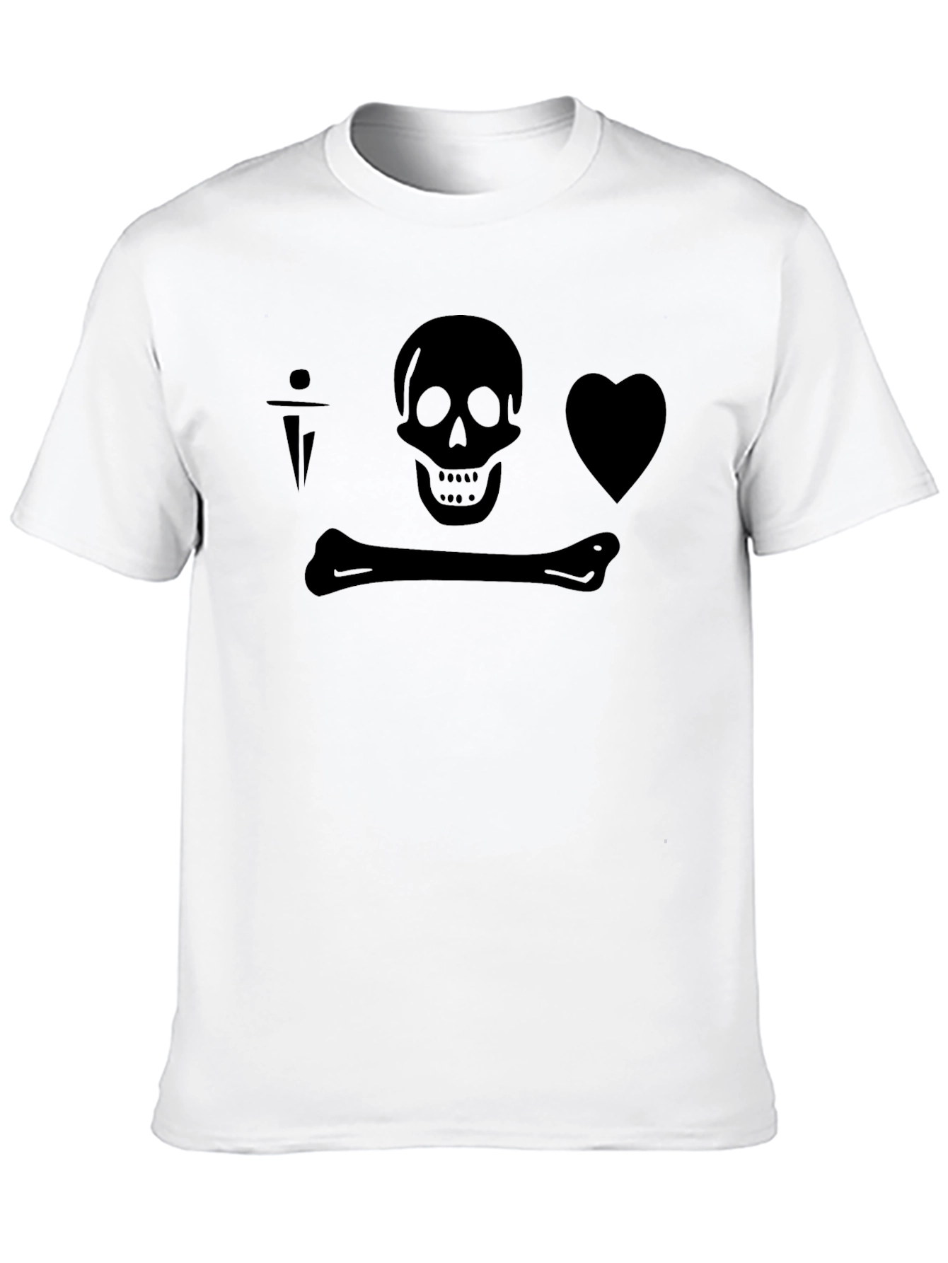 Skull & Crossbones Heart Tee - Pirate Inspired