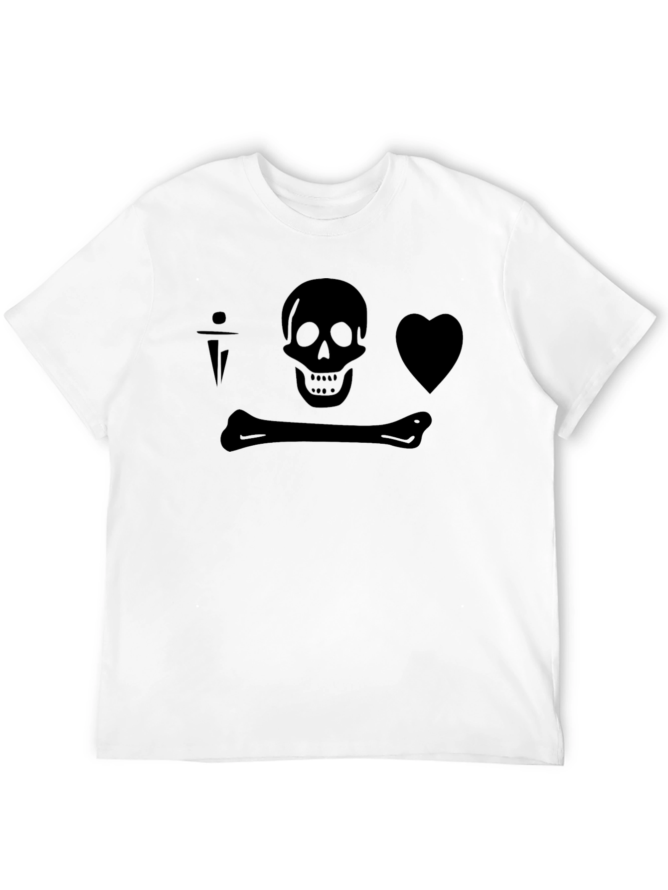 Skull & Crossbones Heart Tee - Pirate Inspired