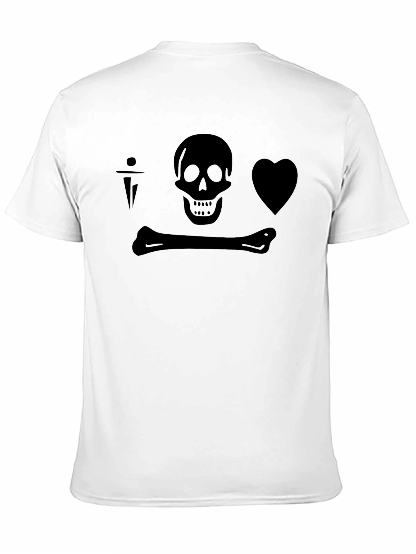 Skull & Crossbones Heart Tee - Pirate Inspired
