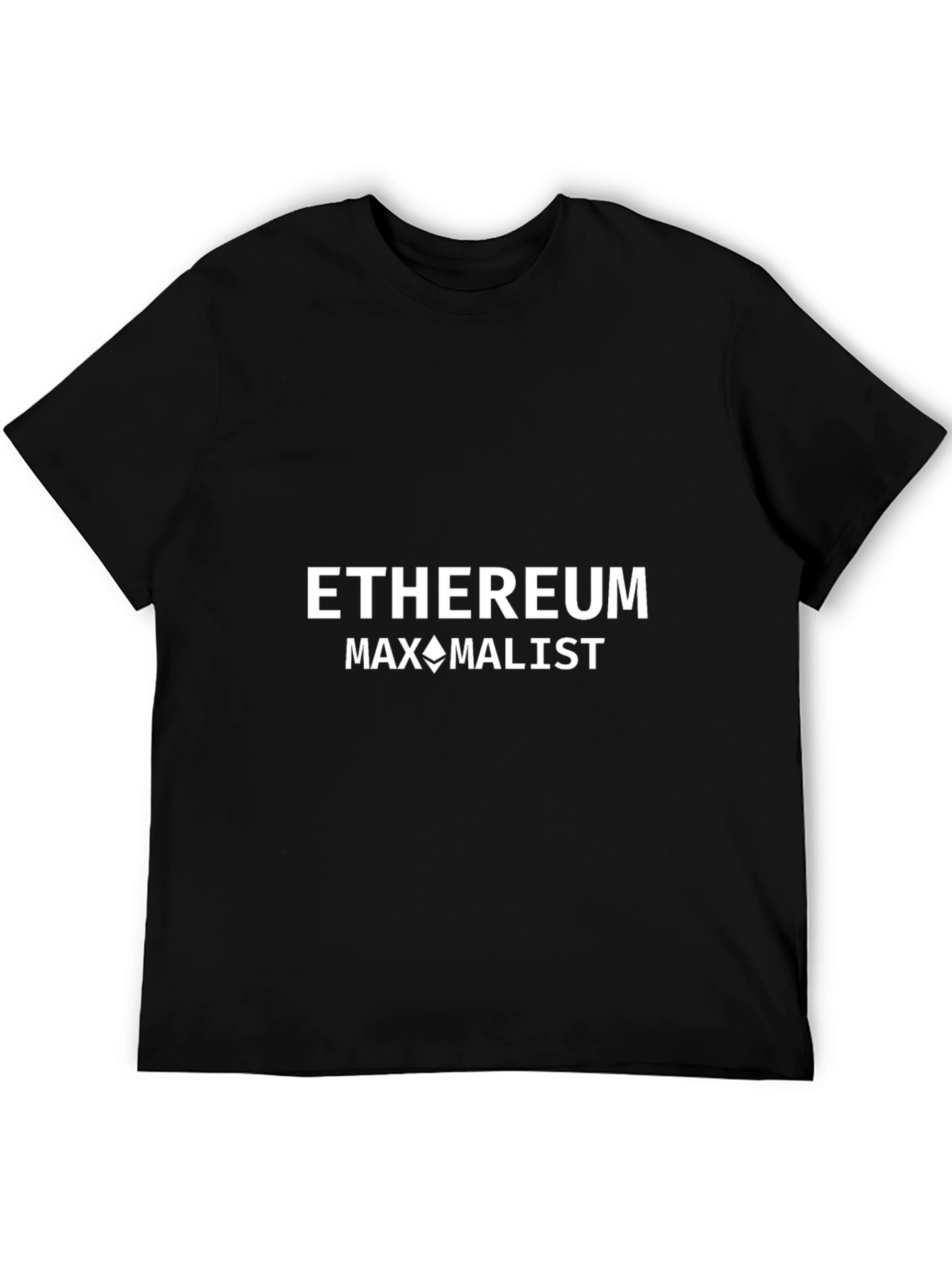 Ethereum Maximalist Black T-Shirt Crypto Enthusiast Tee