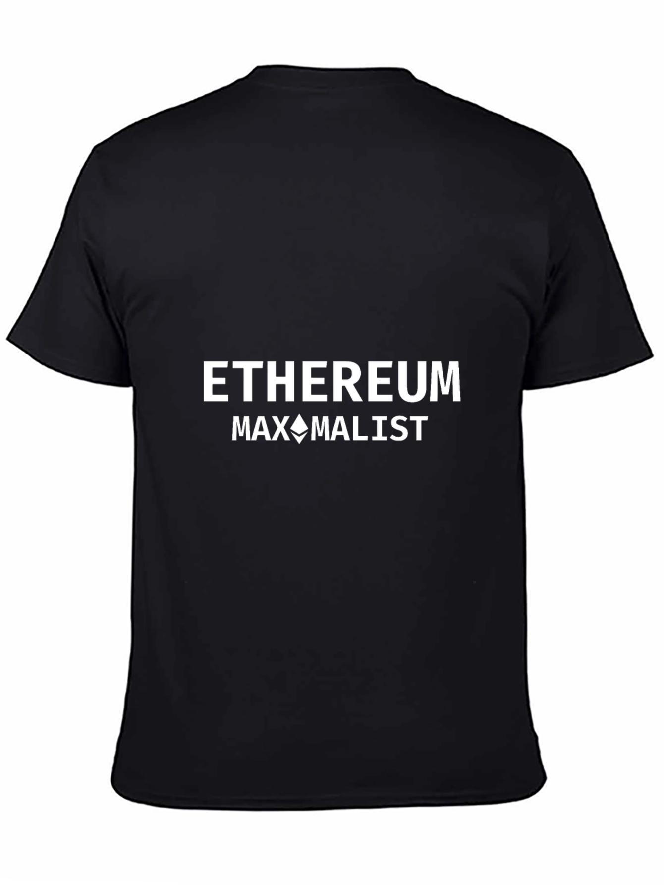 Ethereum Maximalist Black T-Shirt Crypto Enthusiast Tee