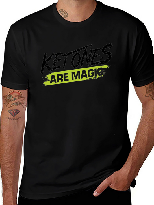 Ketones Are Magic Black Graphic T-Shirt