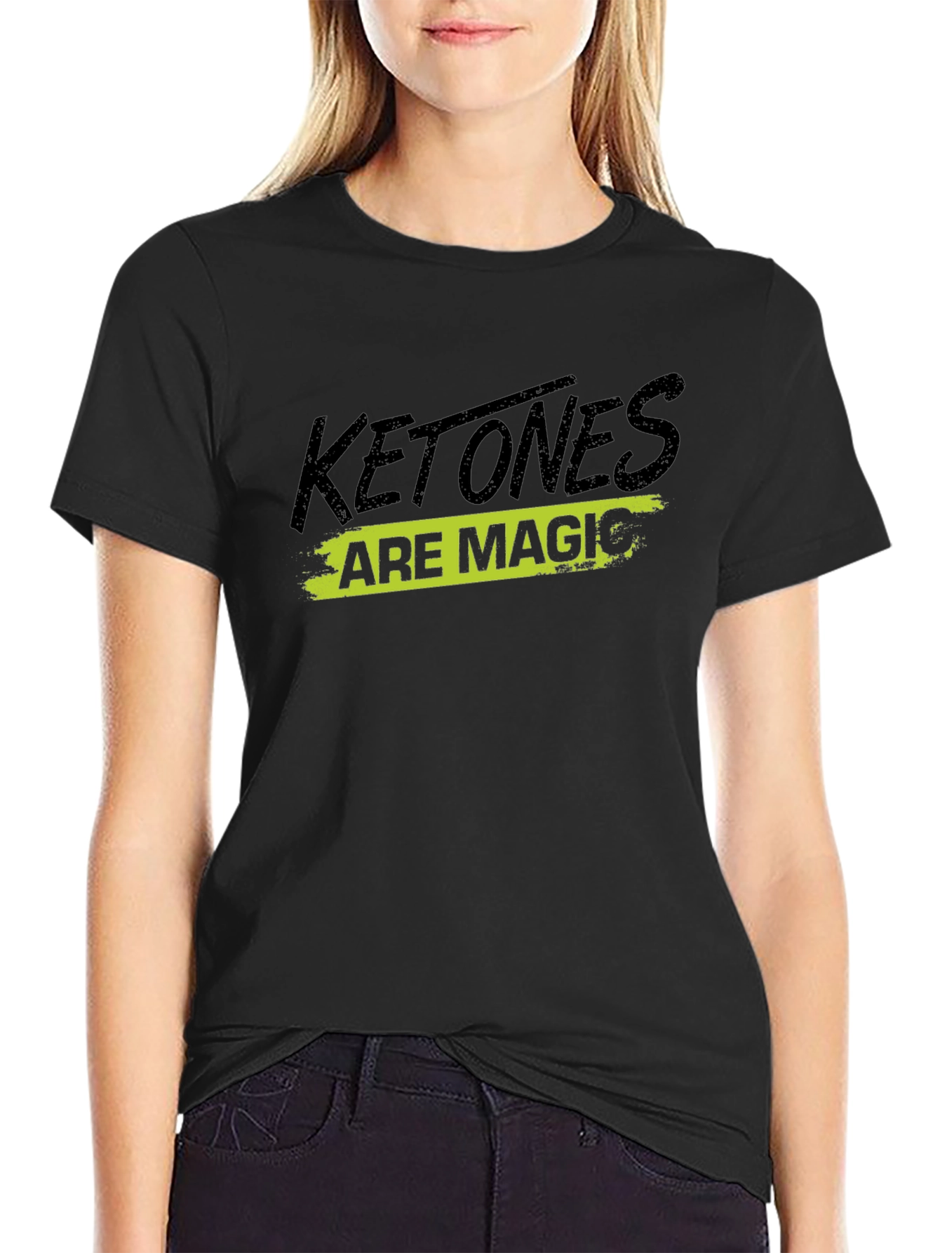 Ketones Are Magic Black Graphic T-Shirt