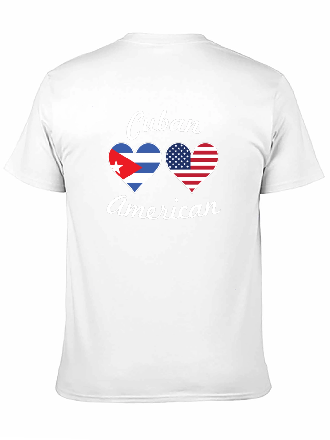 Cuban American Flag Heart T-Shirt