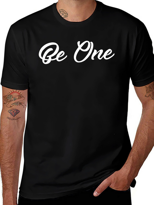 Be One Graphic Print Black T-Shirt