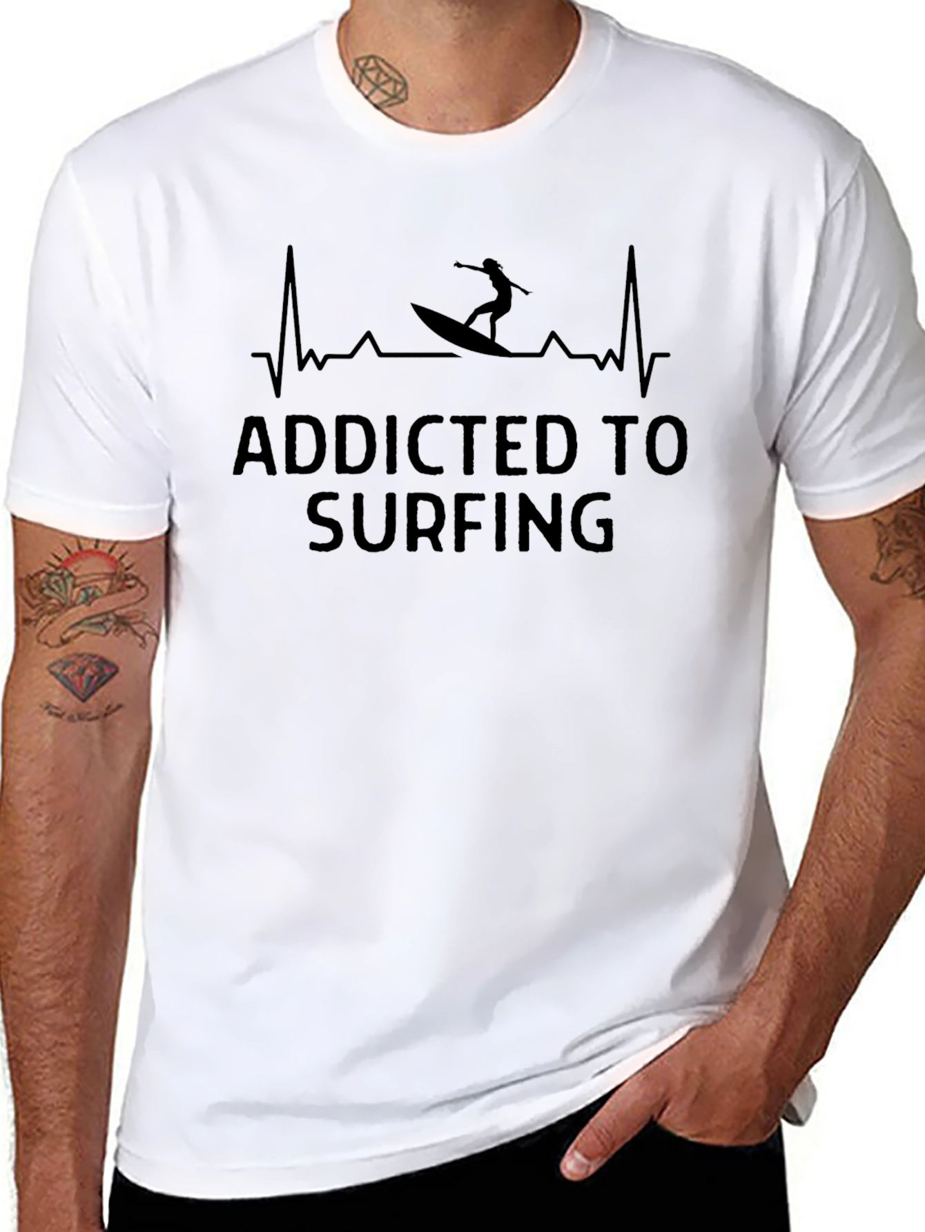 Addicted to Surfing Graphic Tee