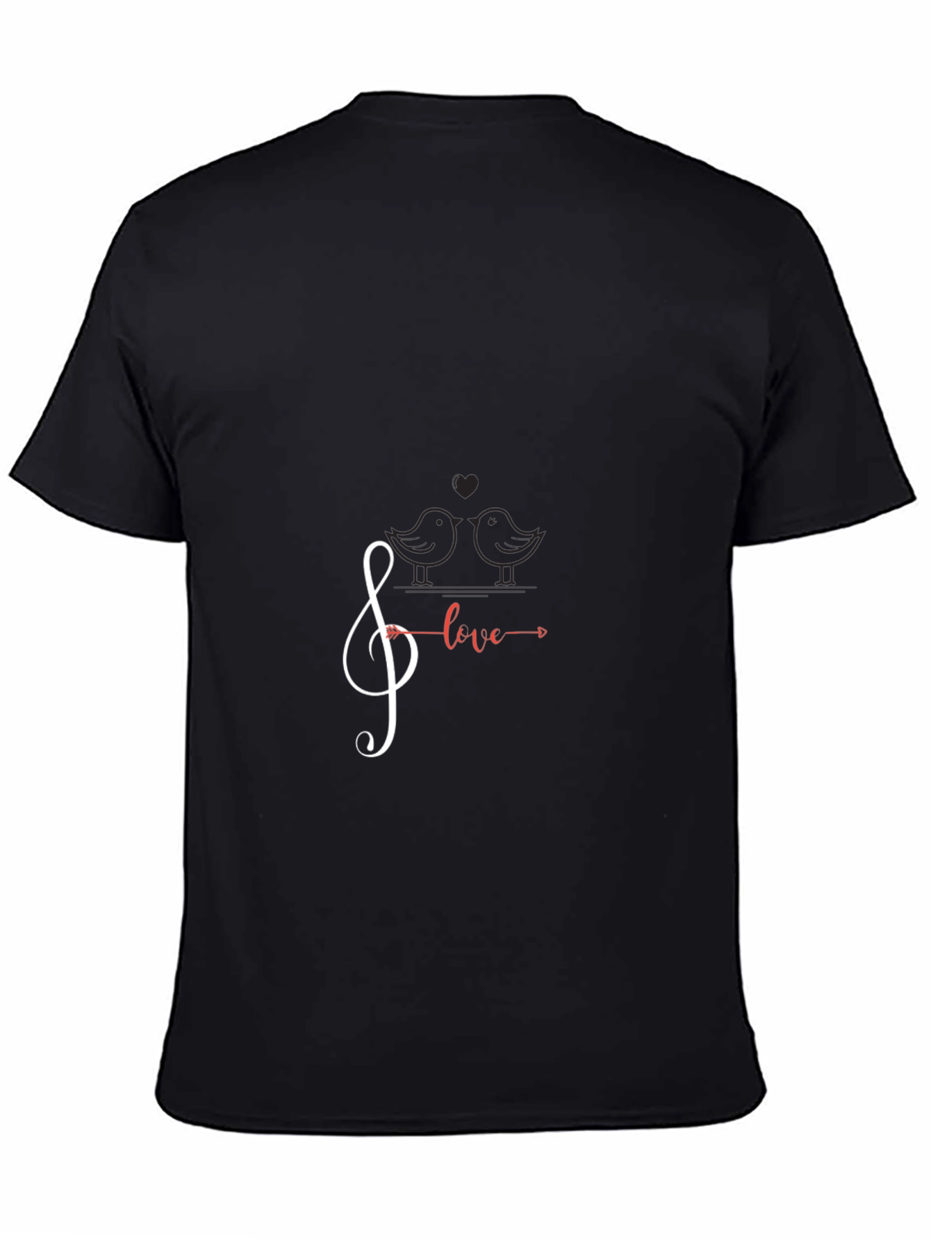 Musical Love Graphic Tee - Black