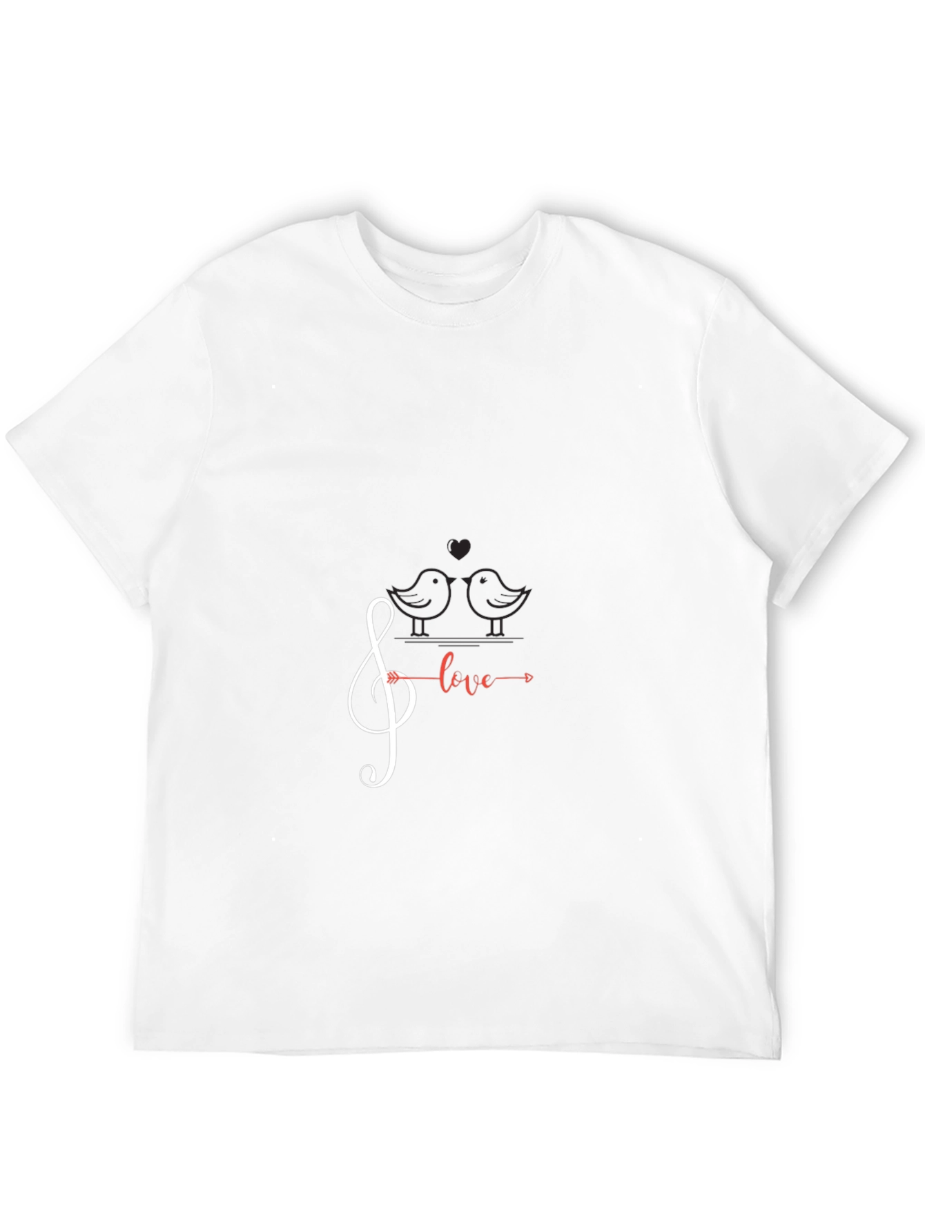 Musical Love Graphic Tee - Black