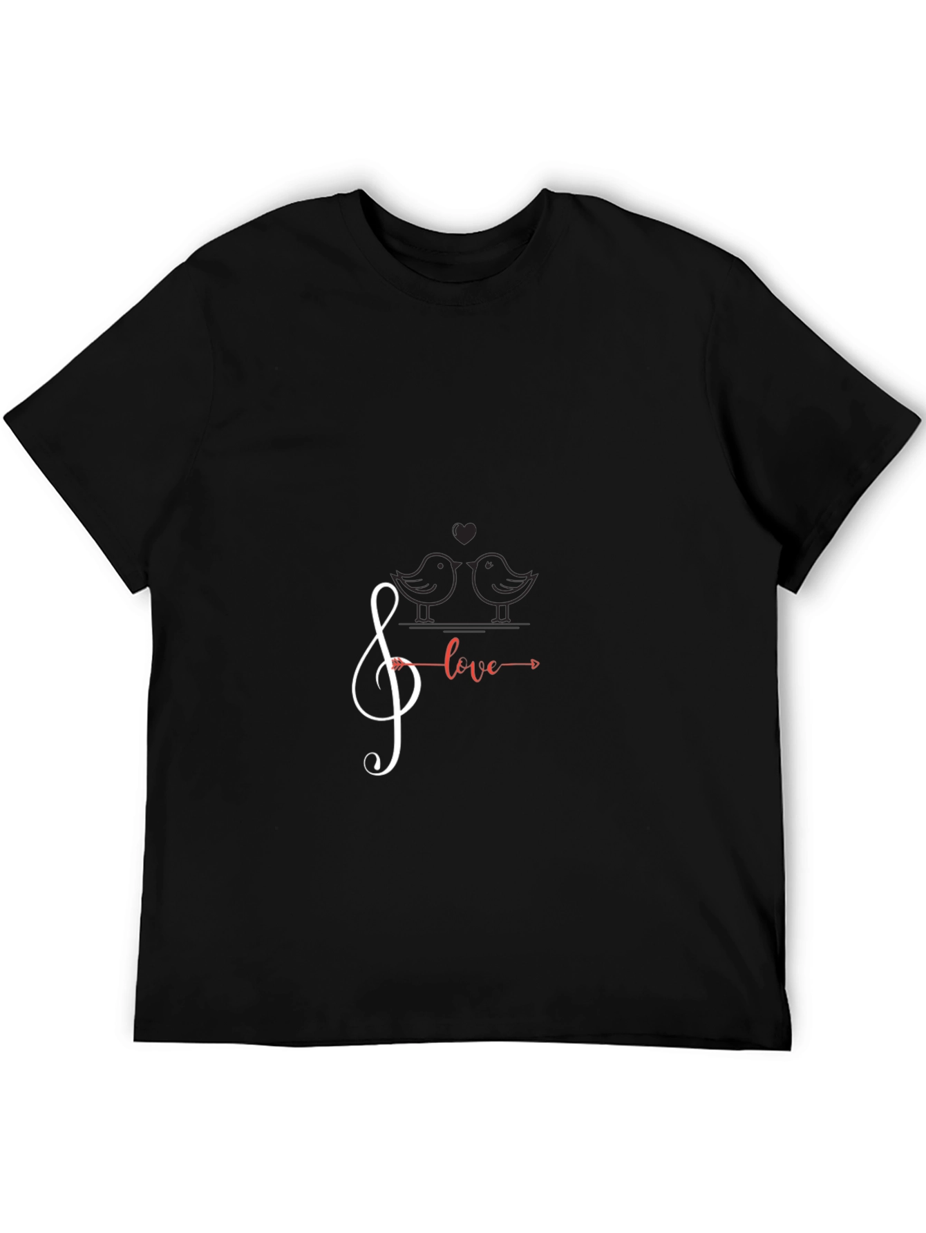 Musical Love Graphic Tee - Black
