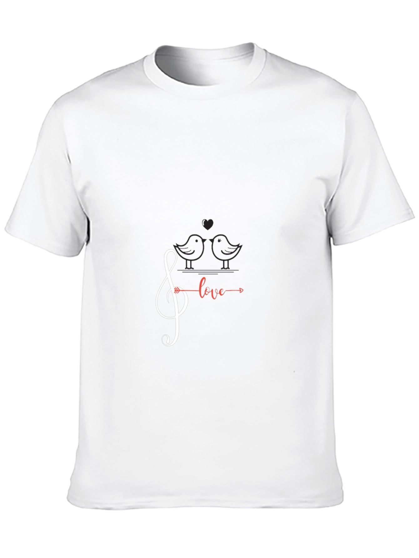 Musical Love Graphic Tee - Black