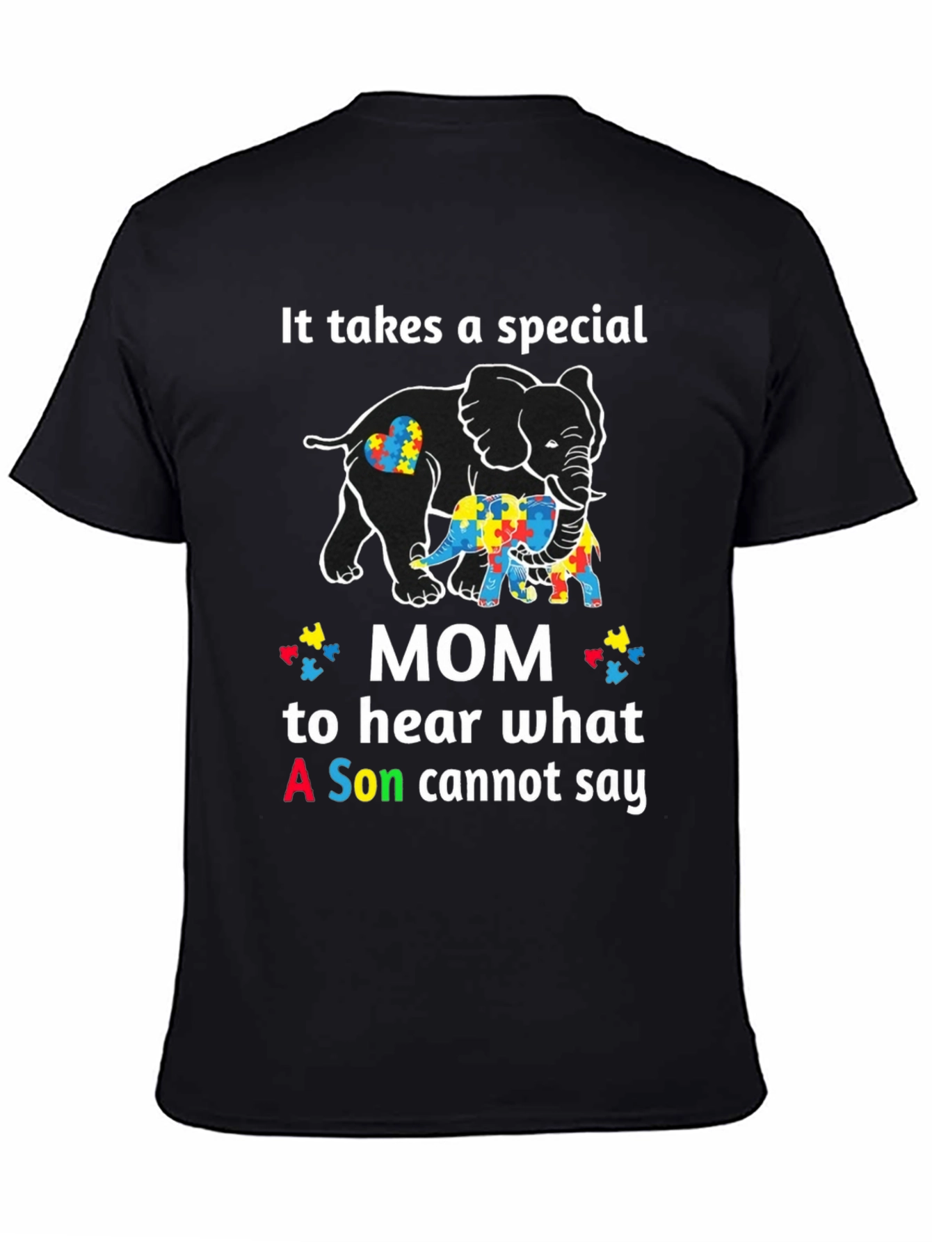 Autism Awareness Elephant Graphic T-Shirt