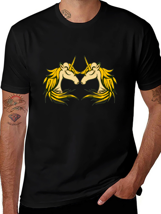 Unicorns Black T-Shirt Magical Creature Tee