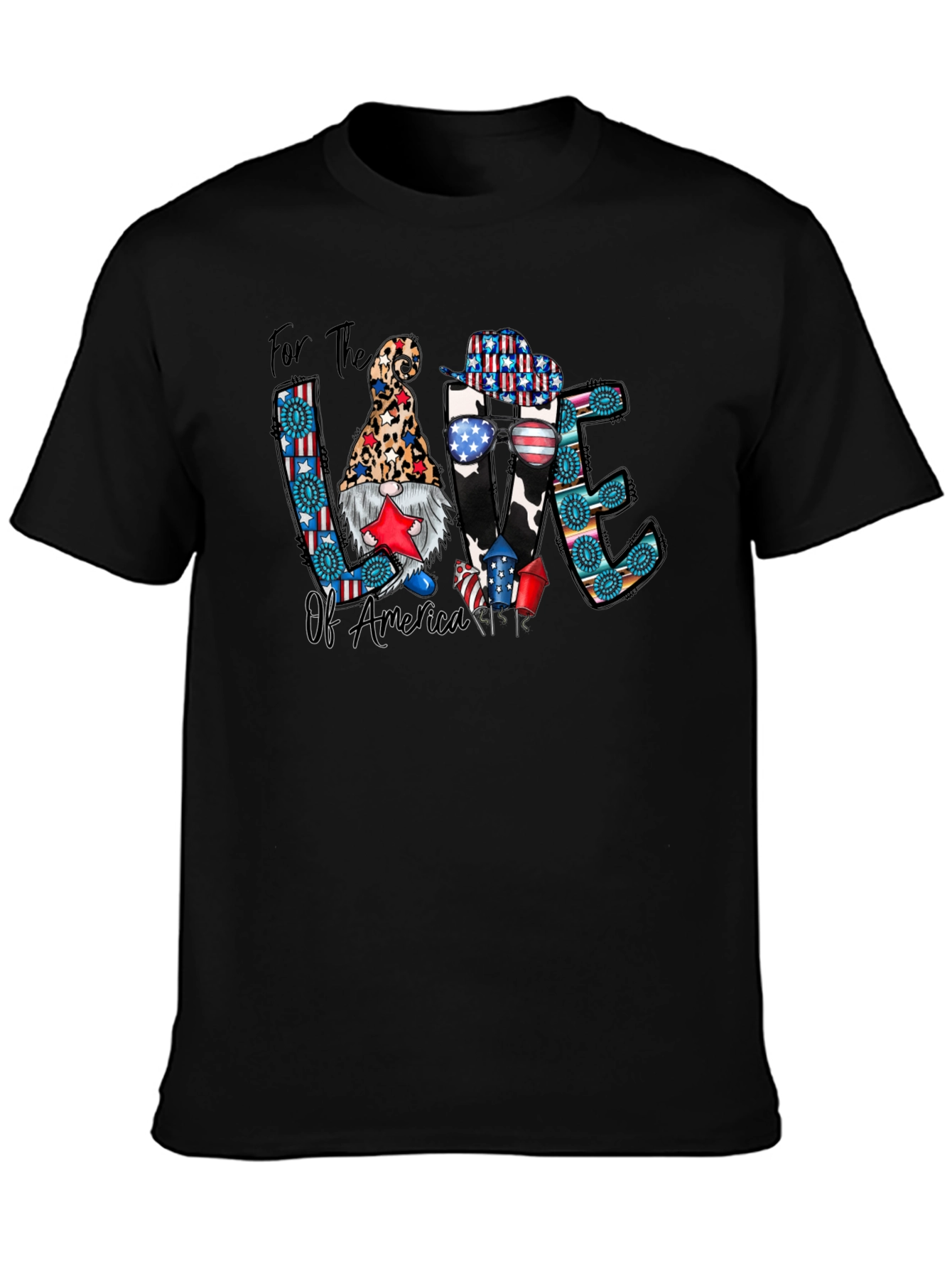 Patriotic Gnome T-Shirt: For the Love of America
