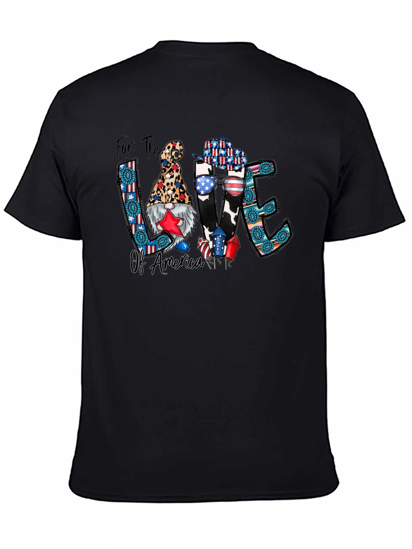 Patriotic Gnome T-Shirt: For the Love of America