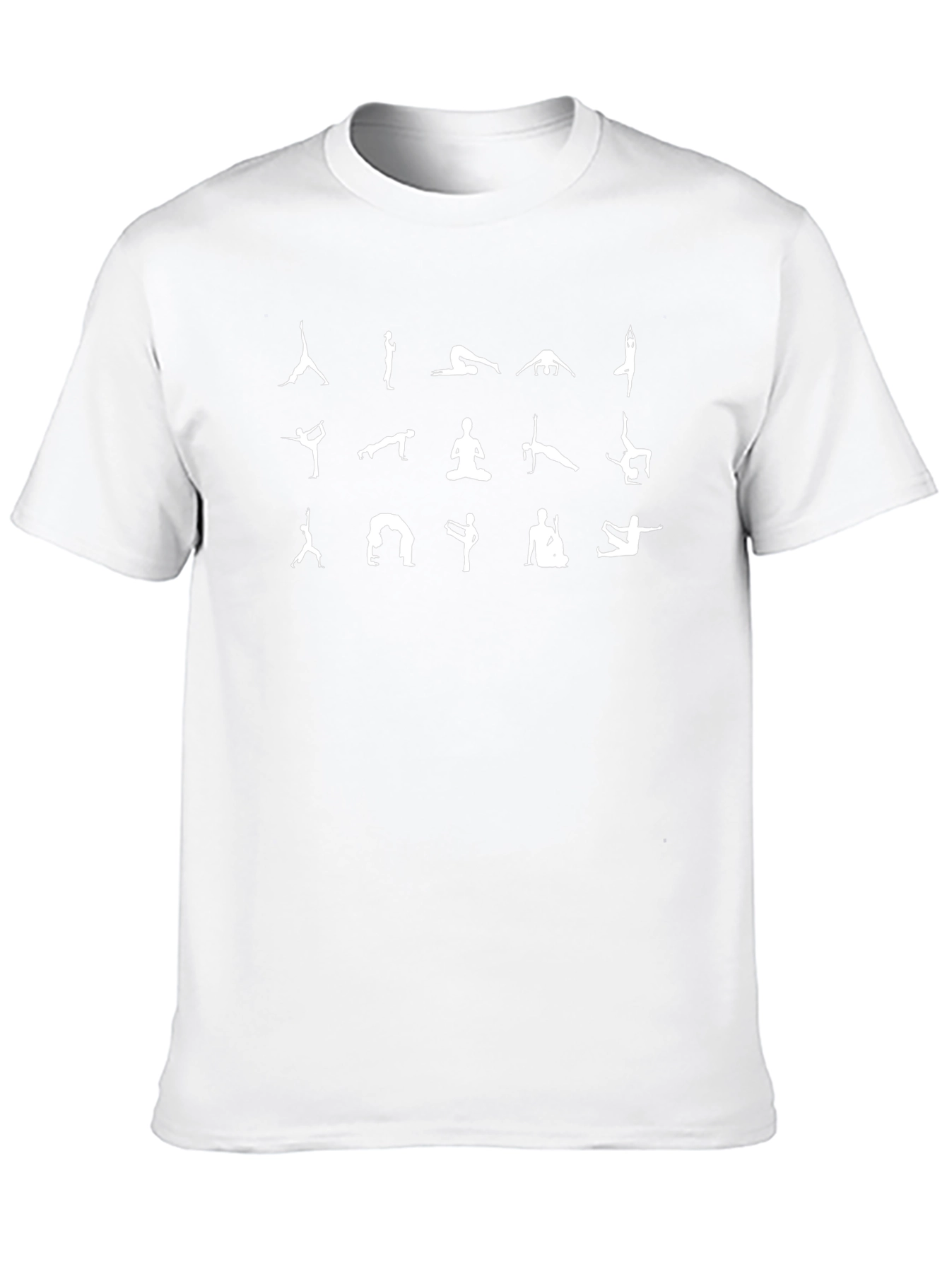 Yoga Poses Black T-Shirt