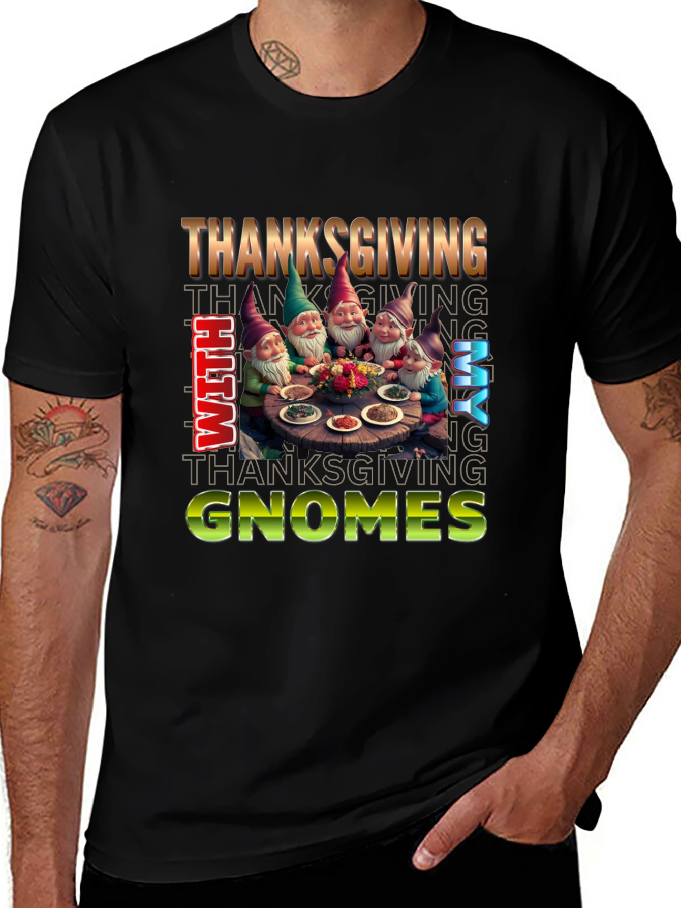 Thanksgiving With My Gnomes T-Shirt