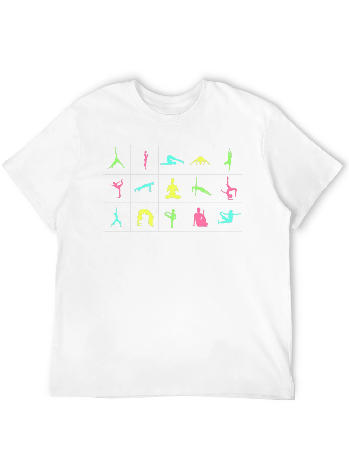 Yoga Pose Graphic Black T-Shirt