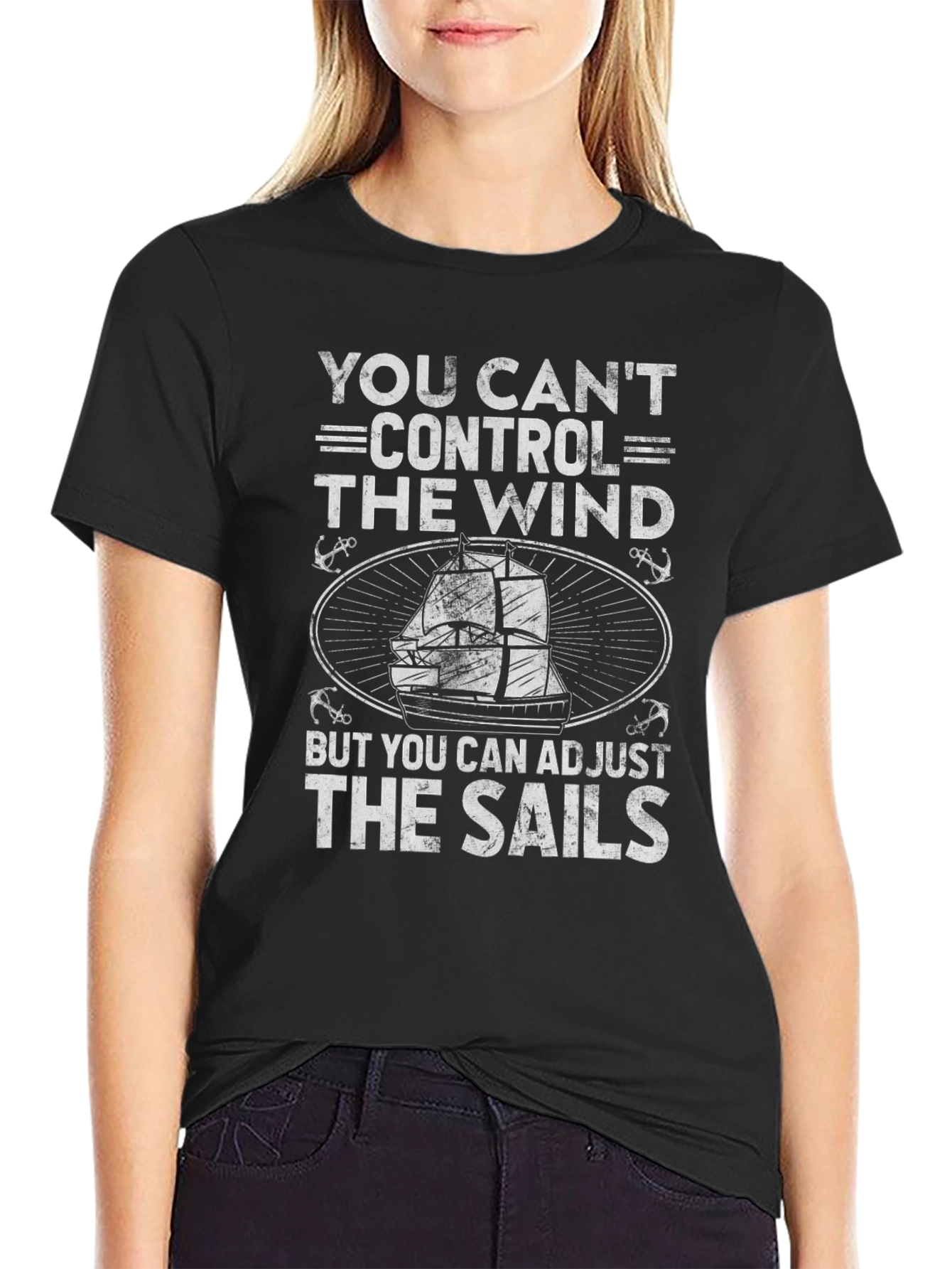Nautical Wisdom Tee: Adjust Your Sails Shirt