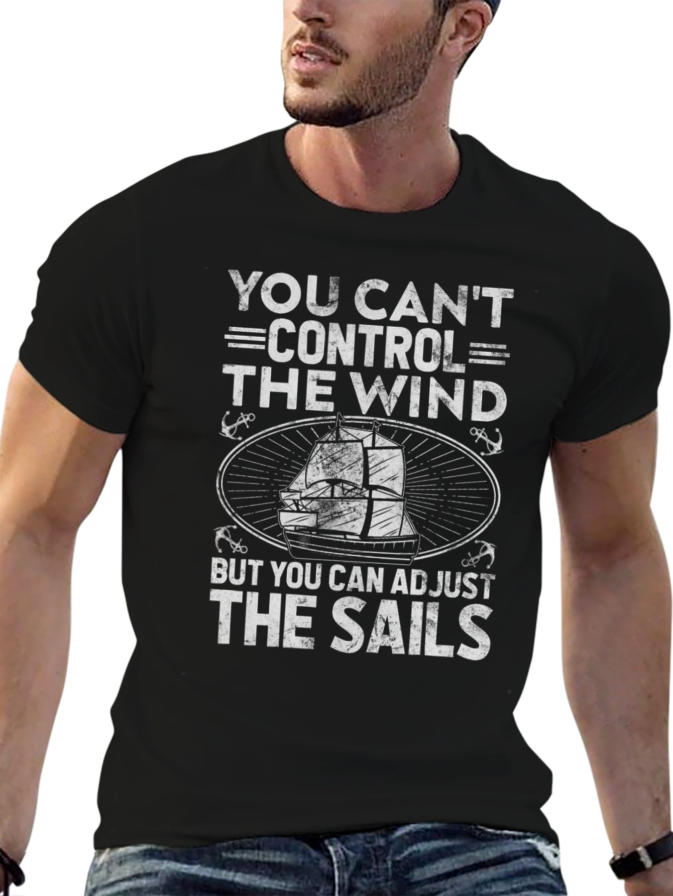 Nautical Wisdom Tee: Adjust Your Sails Shirt