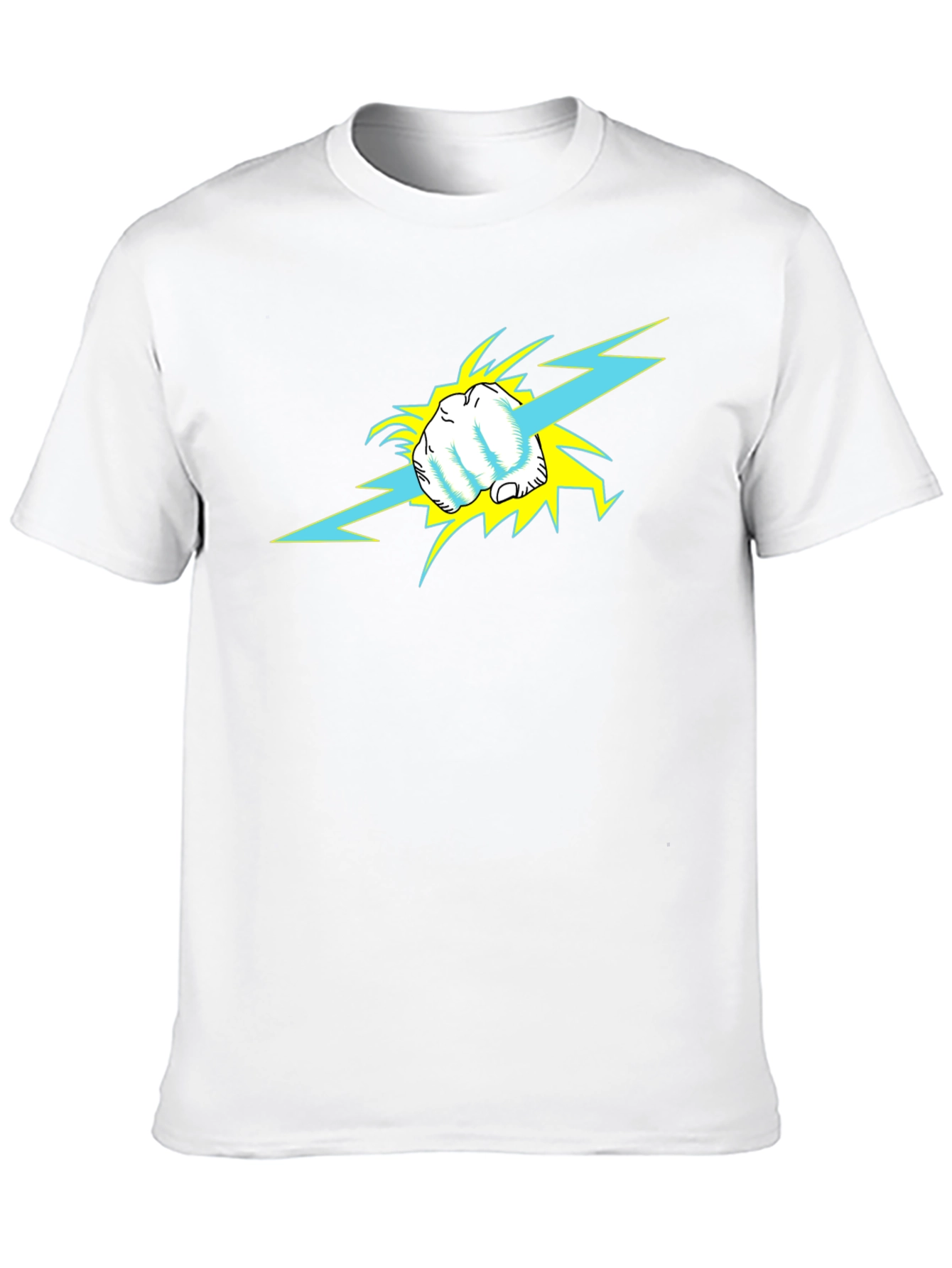 Electric Punch Graphic Tee - Bold Style