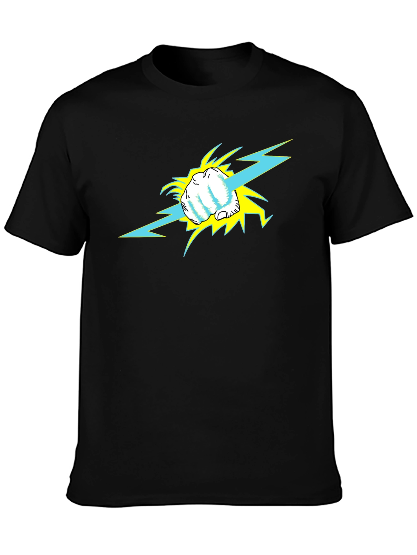 Electric Punch Graphic Tee - Bold Style