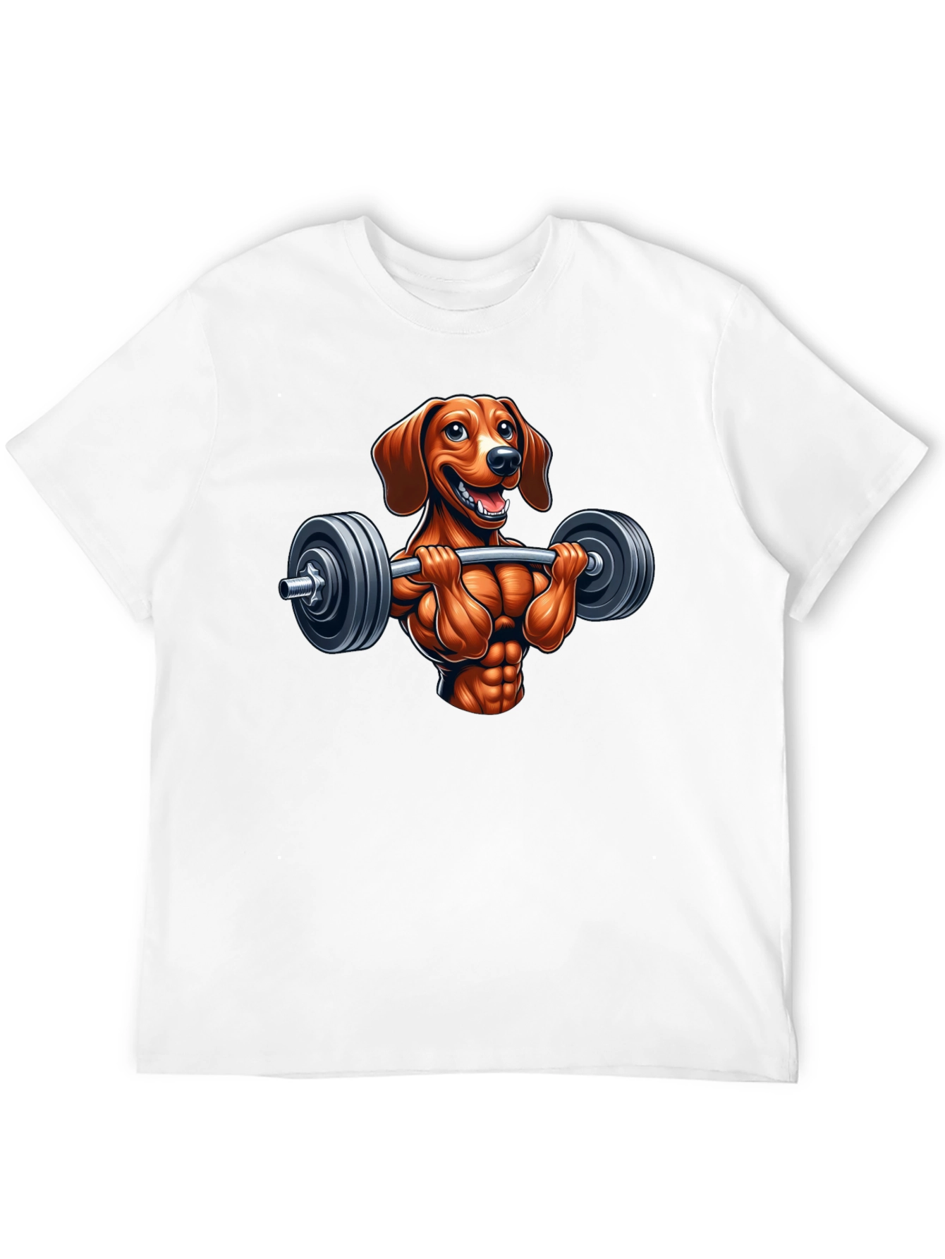 Dachshund Workout T-Shirt - Funny Dog Lifting Design