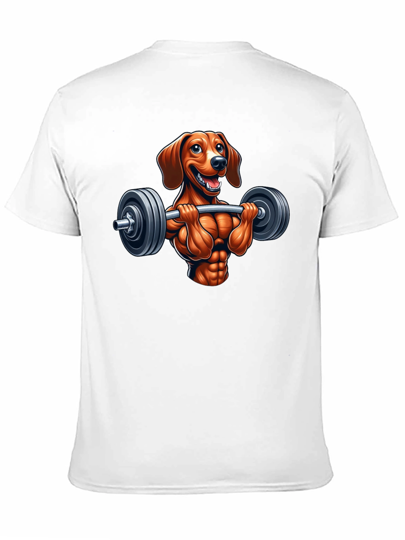 Dachshund Workout T-Shirt - Funny Dog Lifting Design