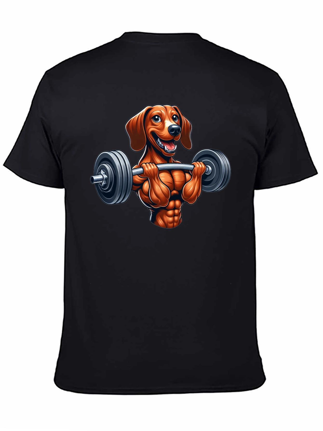 Dachshund Workout T-Shirt - Funny Dog Lifting Design