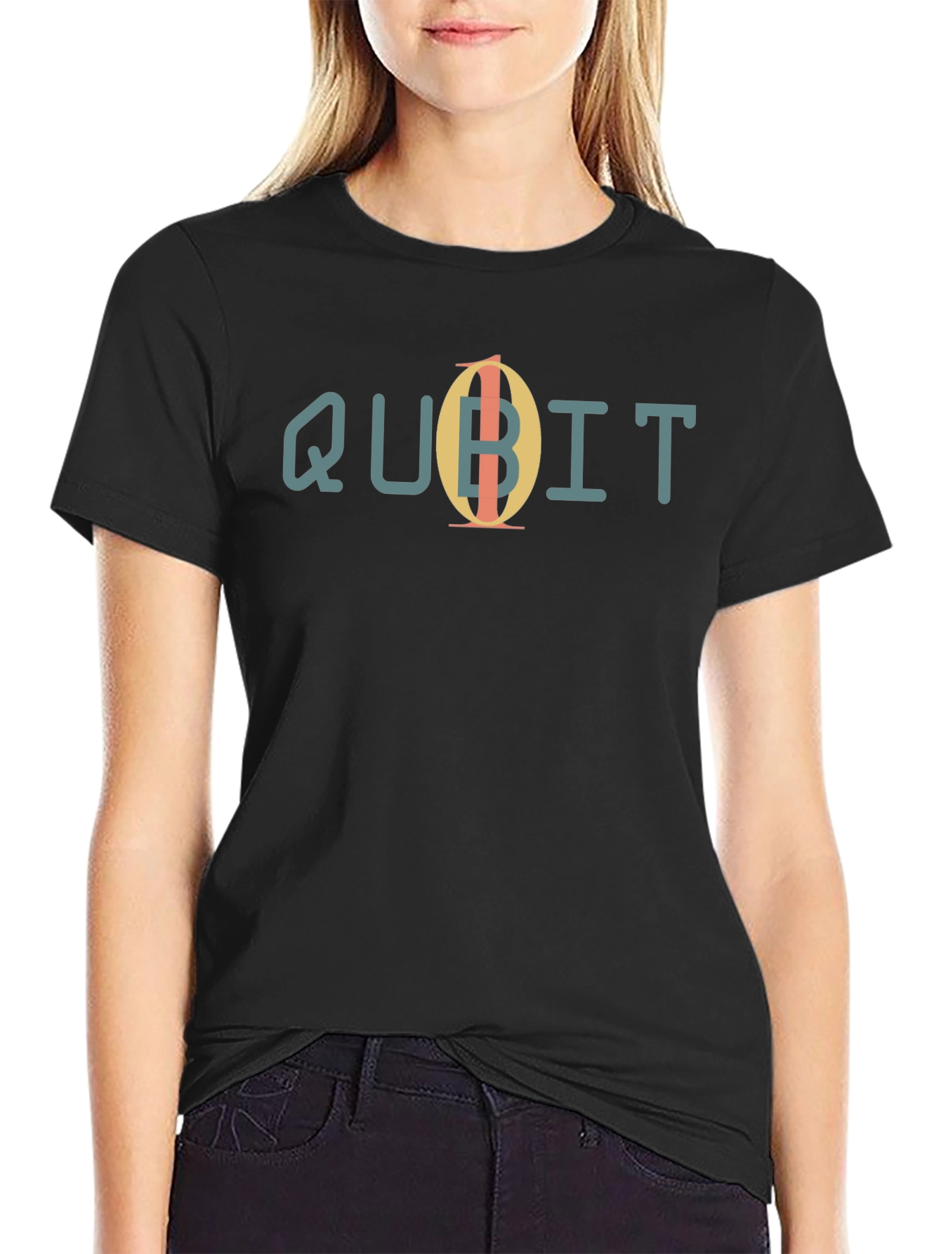 Qubit Design Black T-Shirt