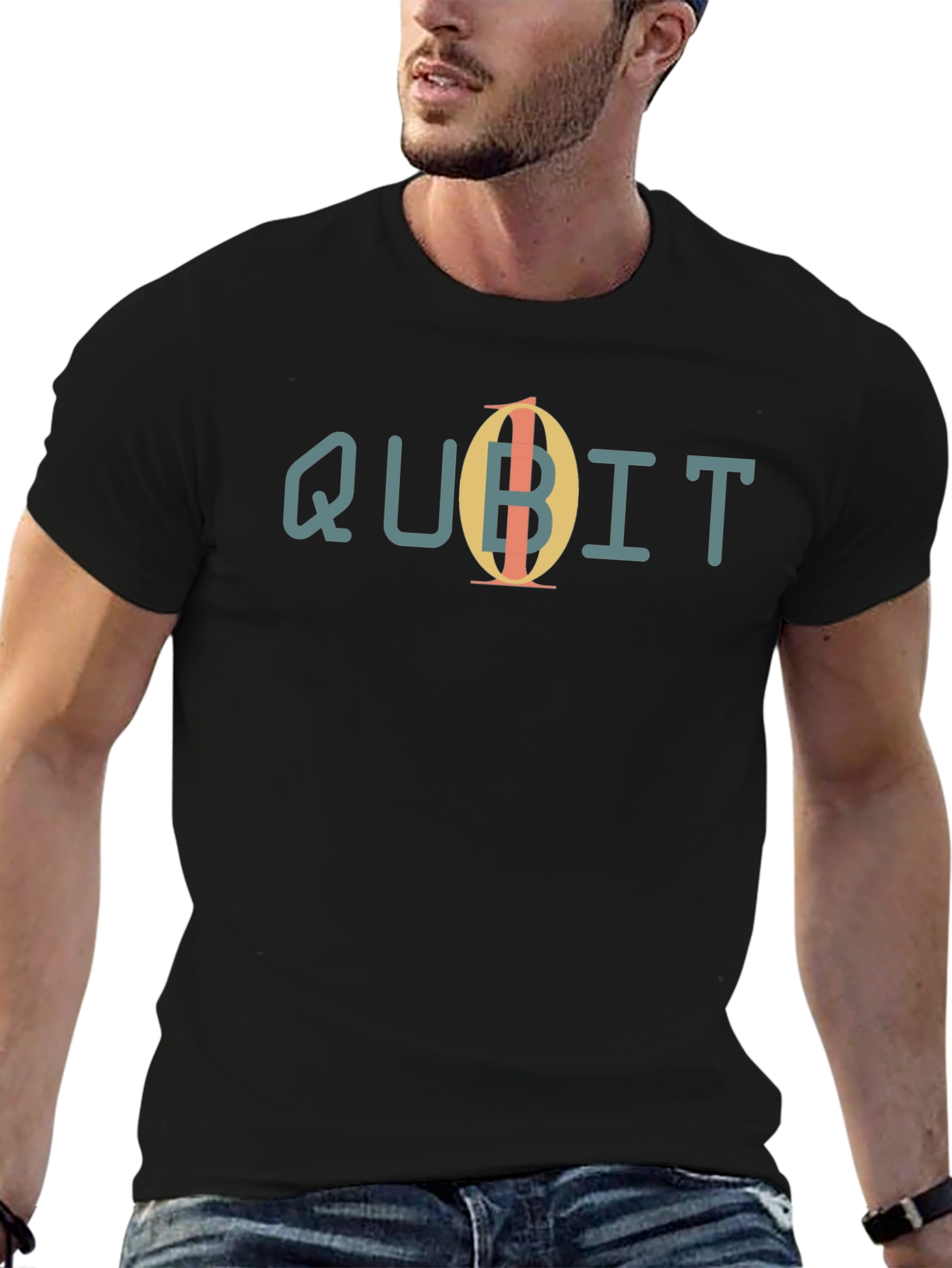 Qubit Design Black T-Shirt