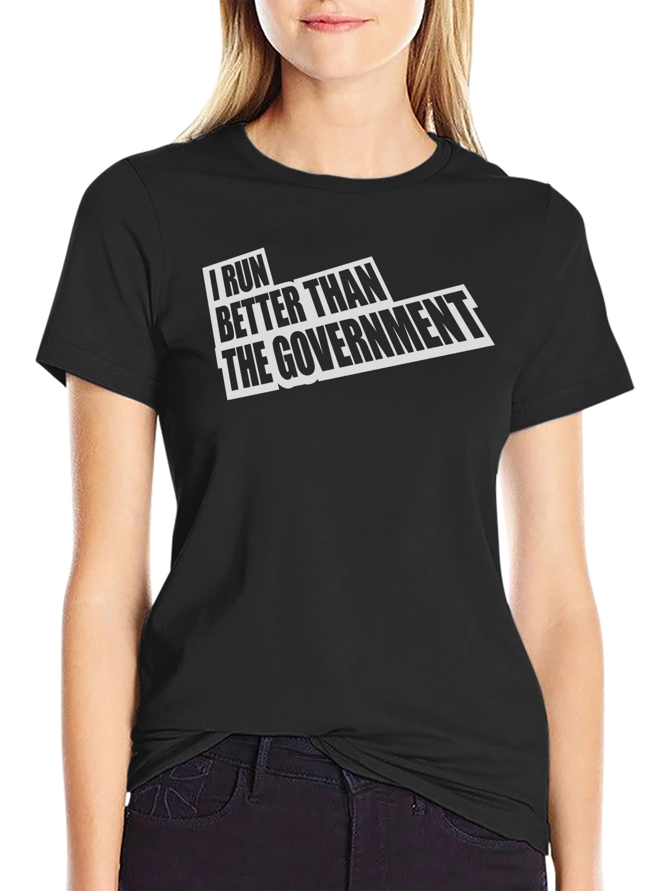 I Run Better Than The Government Graphic Tee