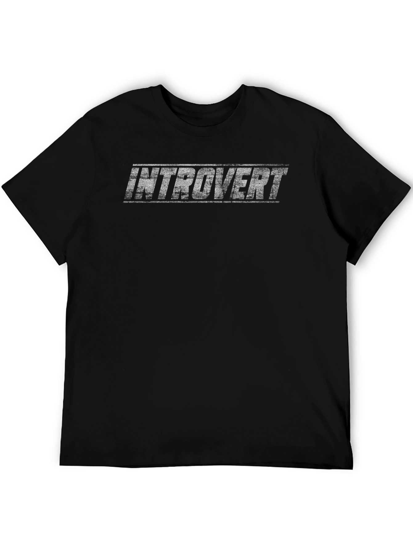 Introvert Graphic Tee - Soft Black T-Shirt