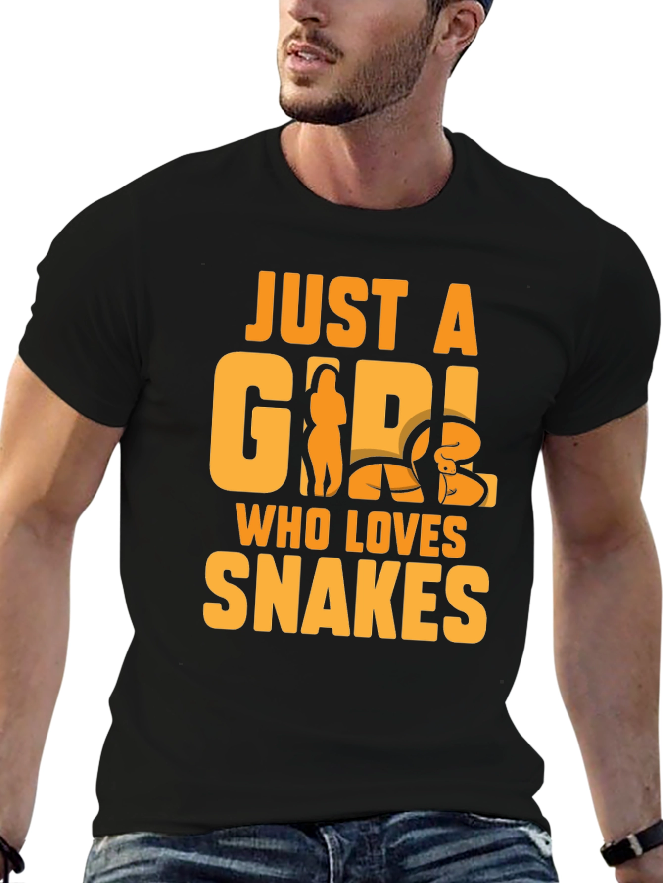 Just a Girl Who Loves Snakes Graphic T-Shirt