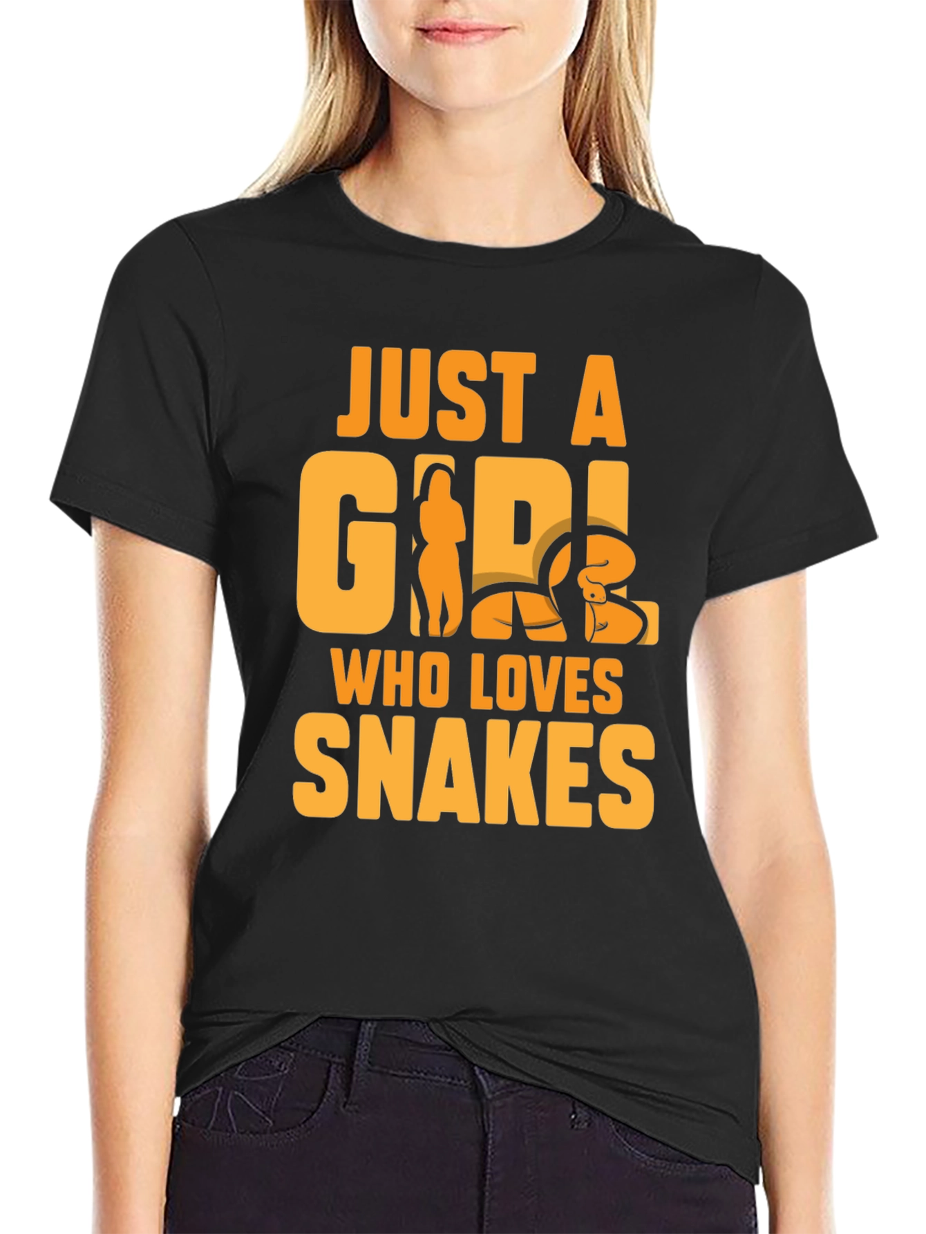 Just a Girl Who Loves Snakes Graphic T-Shirt