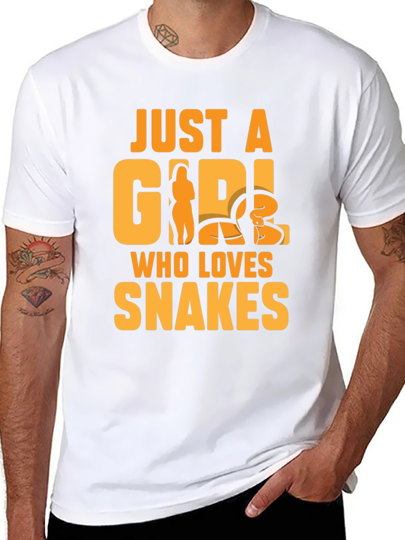 Just a Girl Who Loves Snakes Graphic T-Shirt